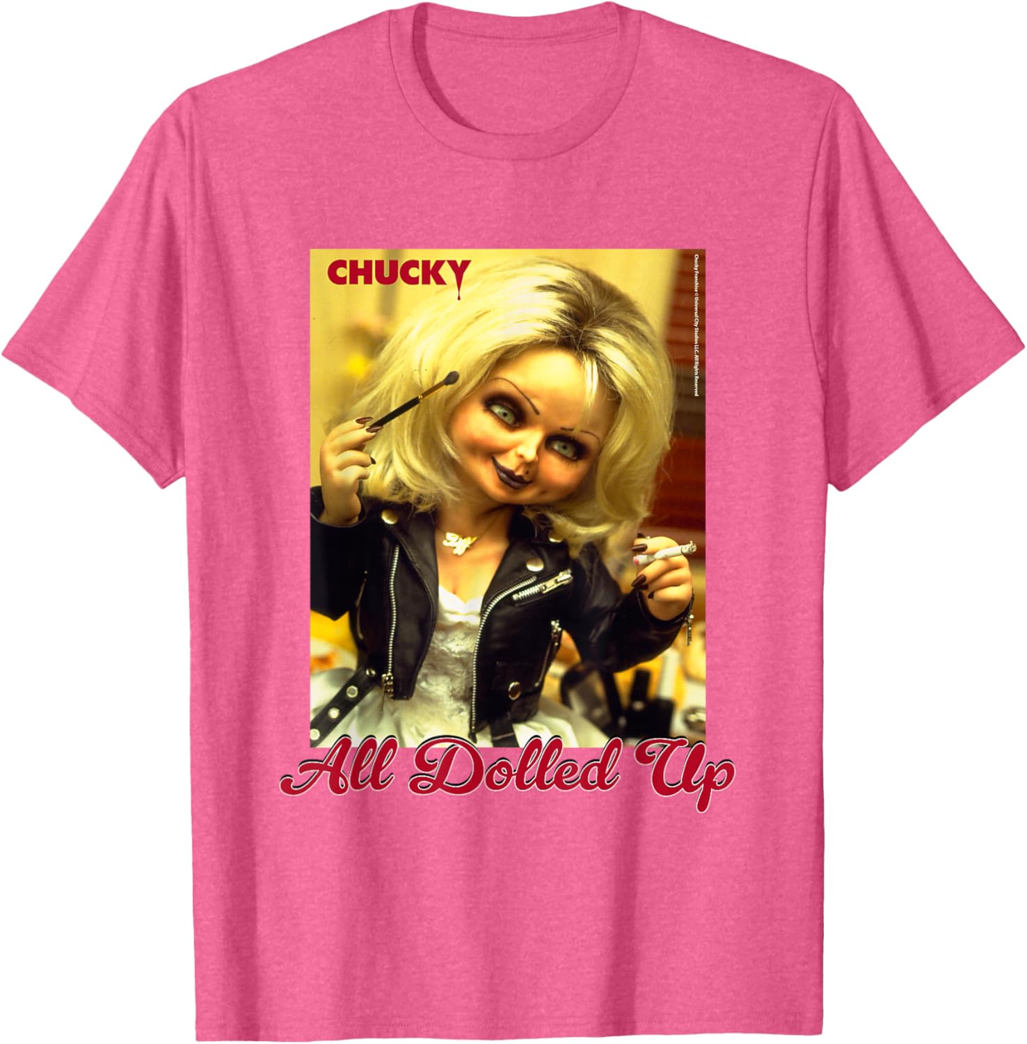 Chucky and Tiffany All Dolled Up T-Shirt for Horror Movie Fans - 9