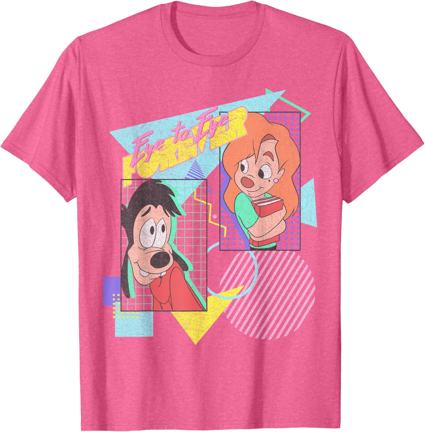 Disney A Goofy Movie Max and Roxanne Eye to Eye Forever T-Shirt for Fans - 3