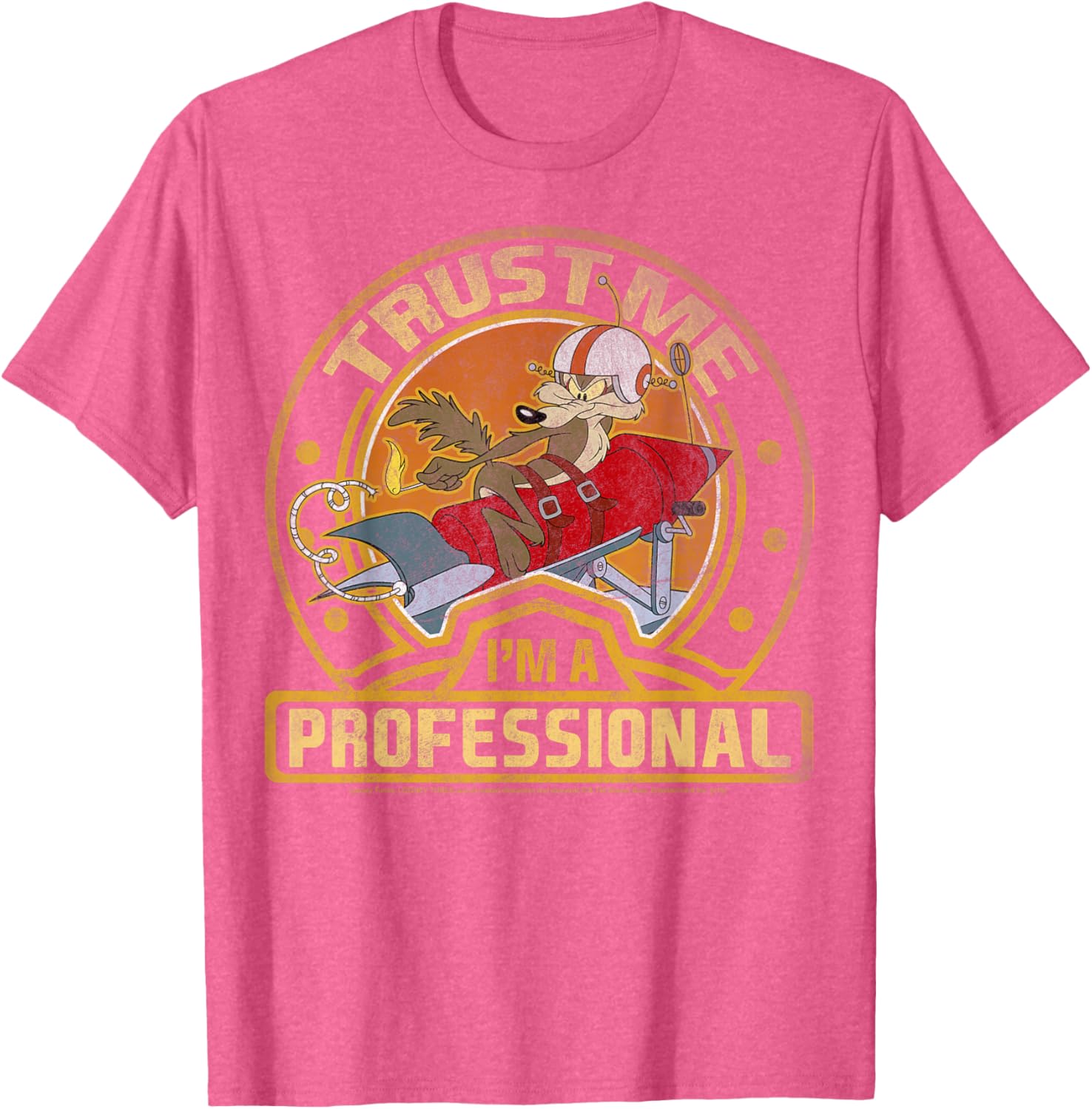 Looney Tunes Wile E. Coyote Trust Me I'm A Professional T-Shirt - 3