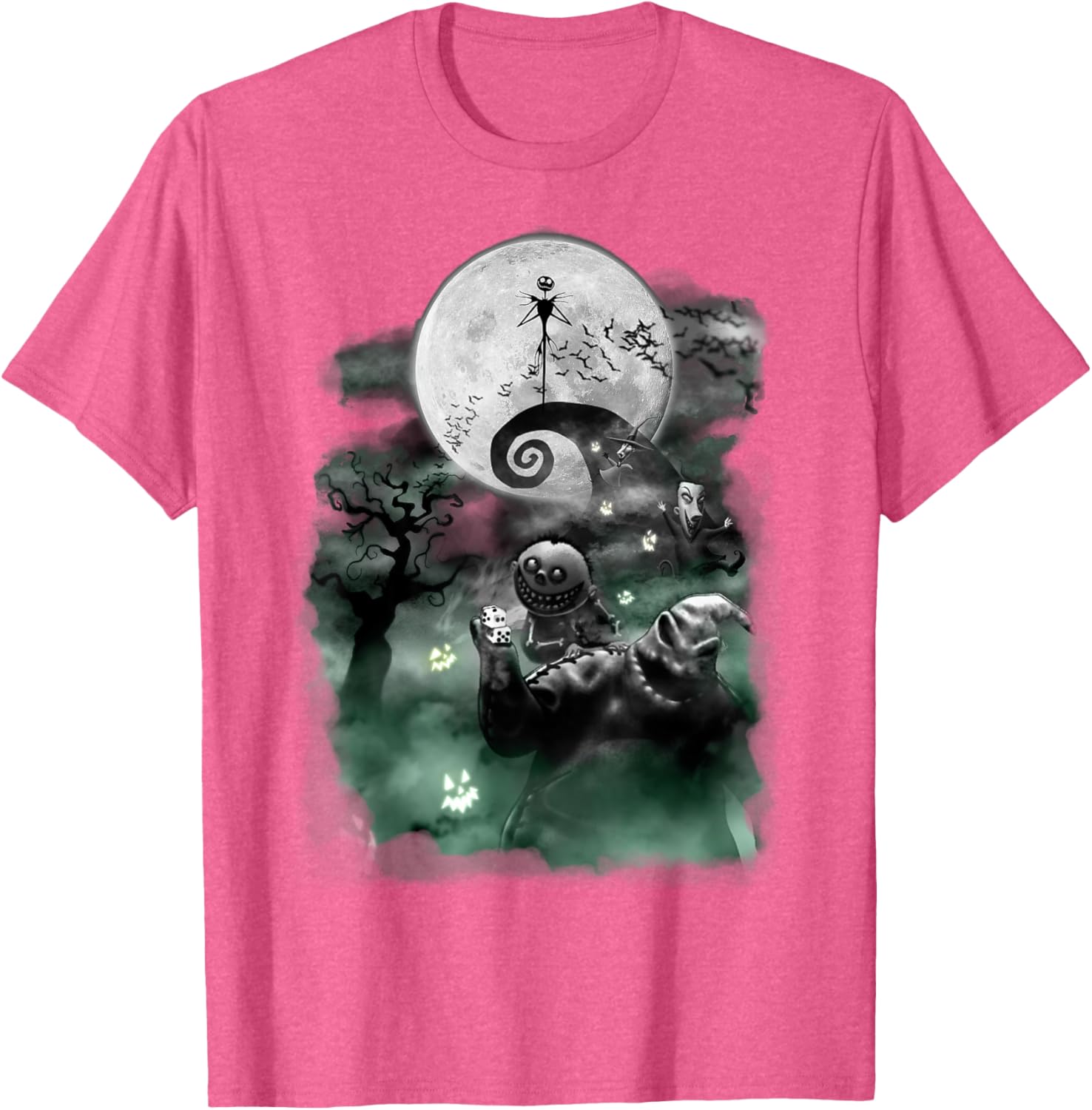 Disney Nightmare Before Christmas Haunted Scene T-Shirt for Fans - 4