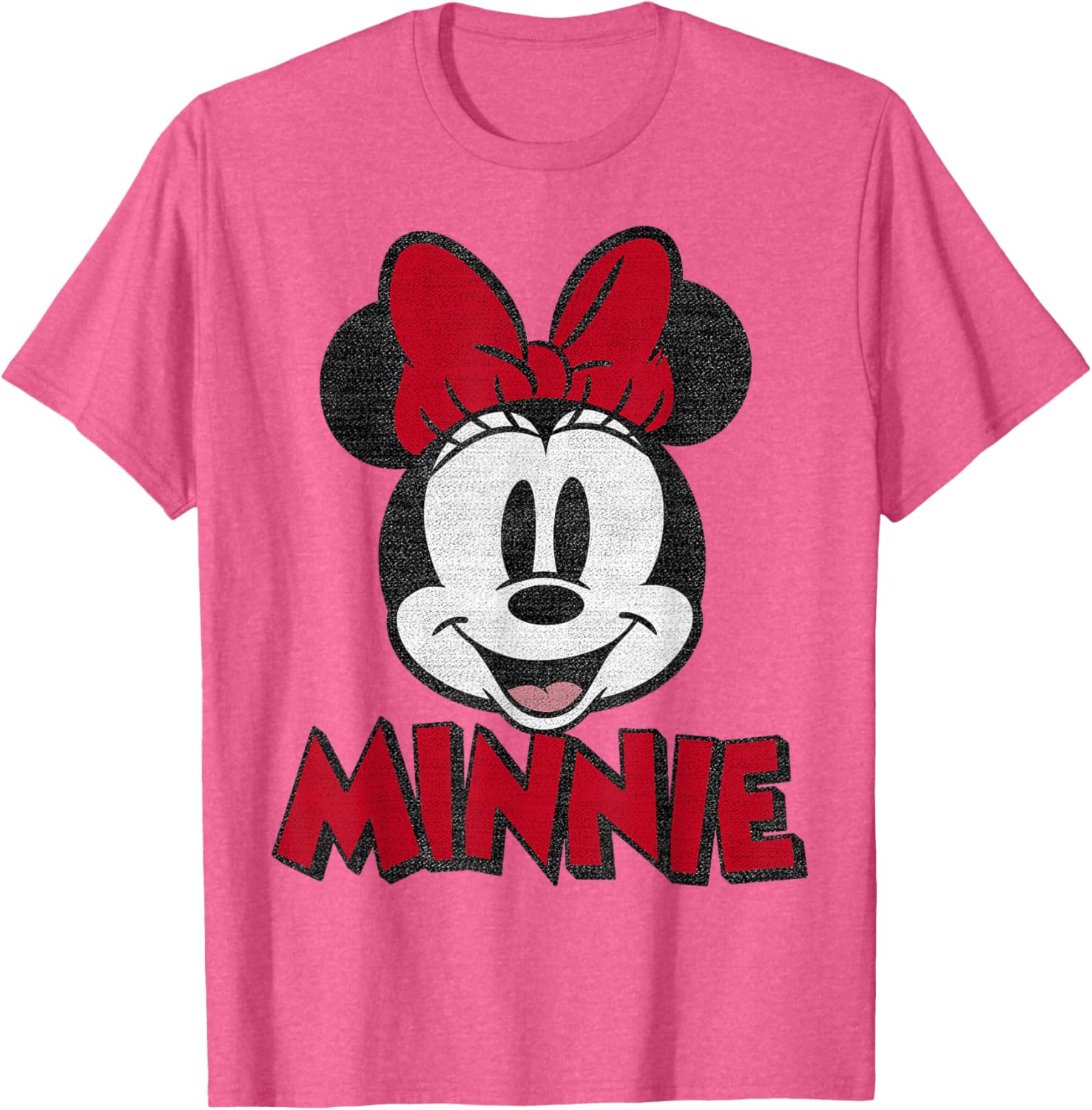 Classic Minnie Mouse Portrait T-Shirt for Disney Fans - Short Sleeve Style - 1