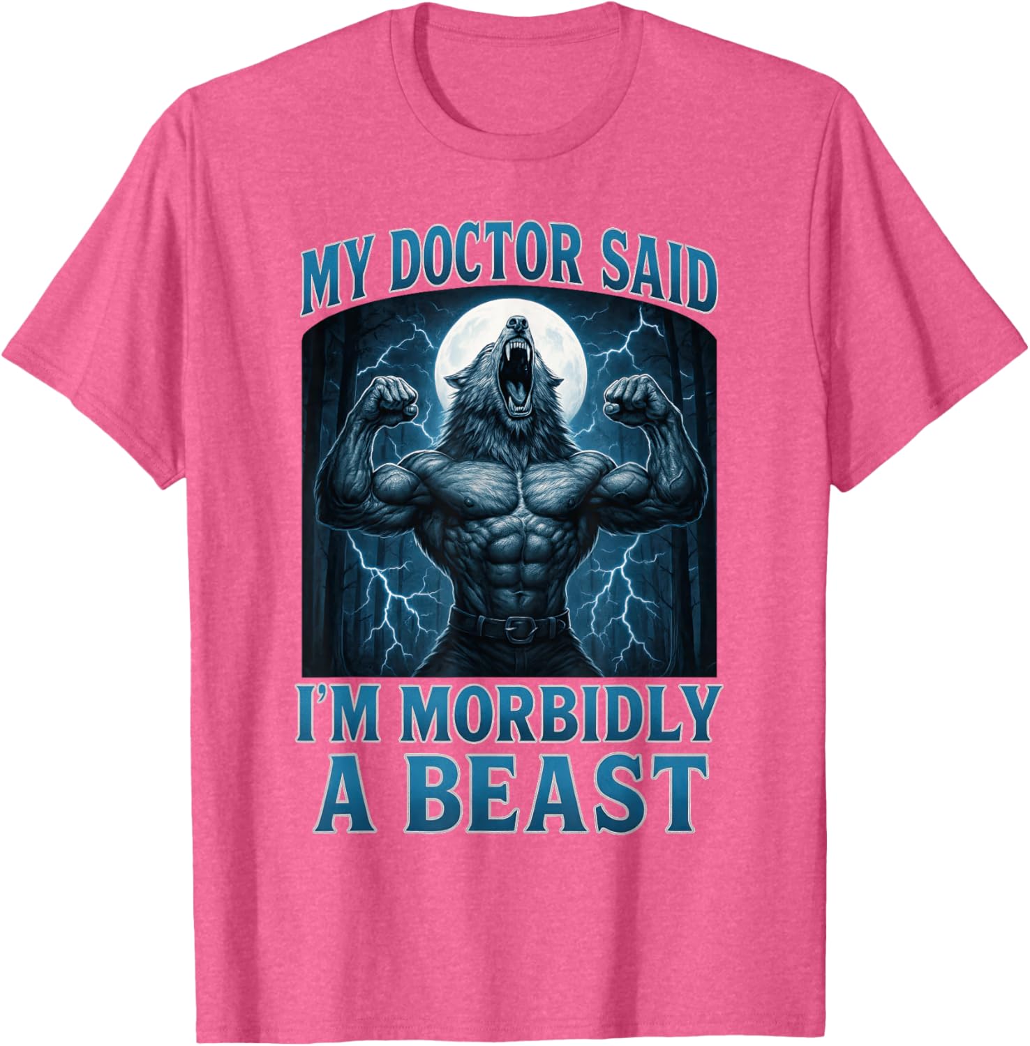 Funny Alpha Wolf Beast Meme Graphic Tee for Men, Women, and Teens - 1