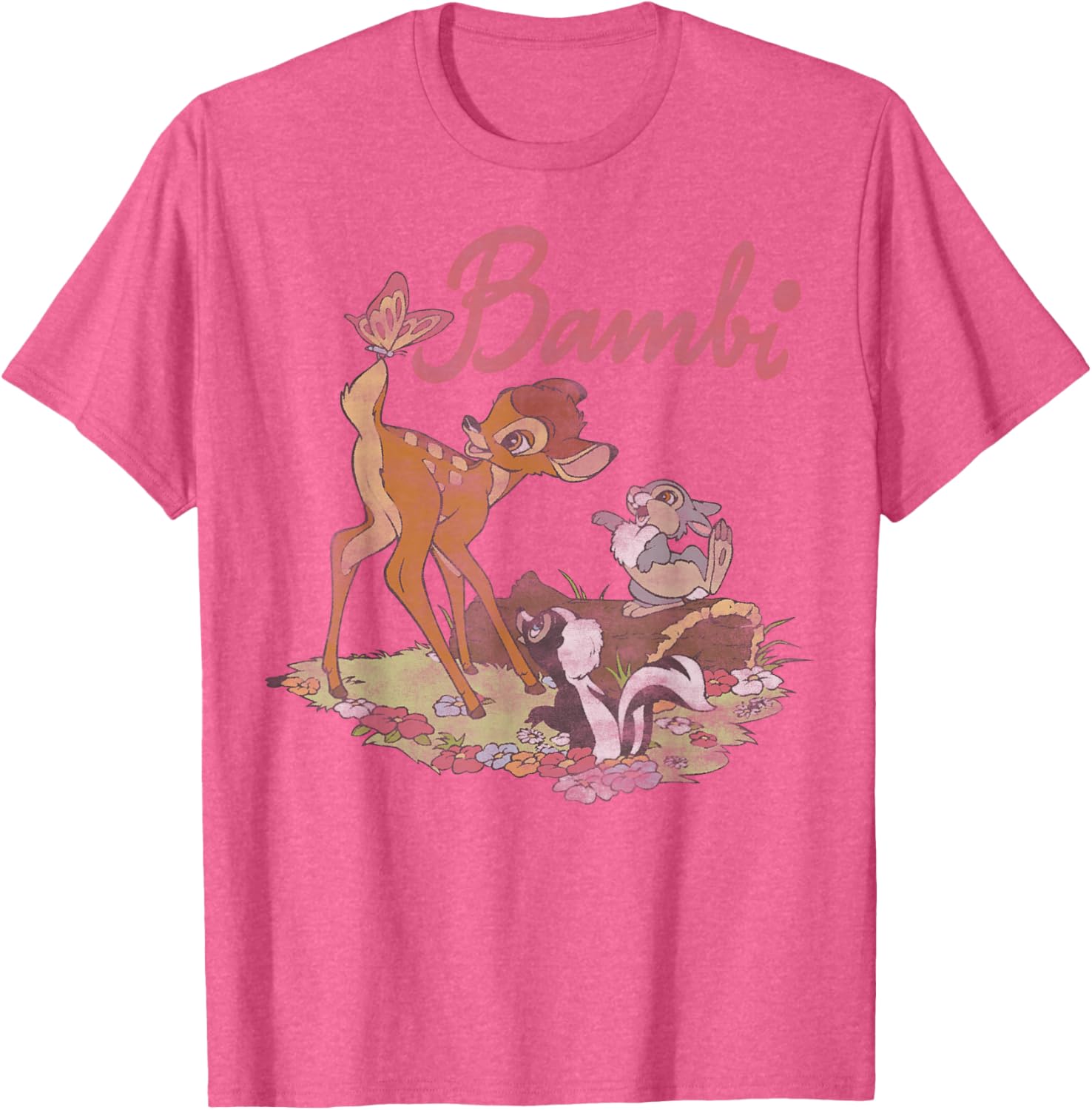 Disney Bambi Group Shot Logo T-Shirt for Kids and Adults - Cute Design - 9