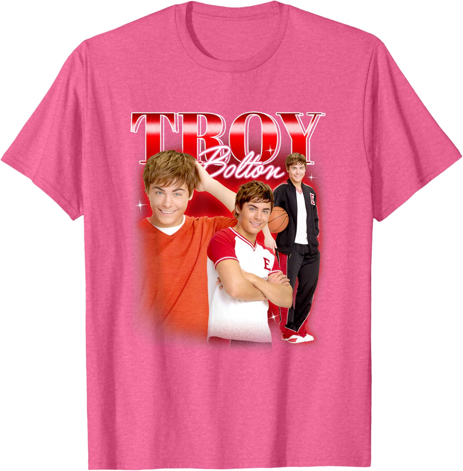 Disney High School Musical Troy Bolton Collage T-Shirt for Fans - 9