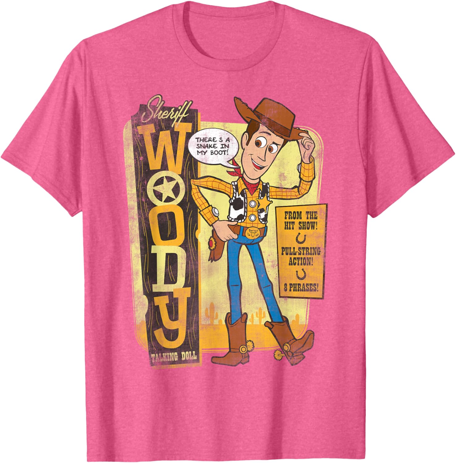 Disney Pixar Toy Story Sheriff Woody Talking Doll T-Shirt for Kids - 7