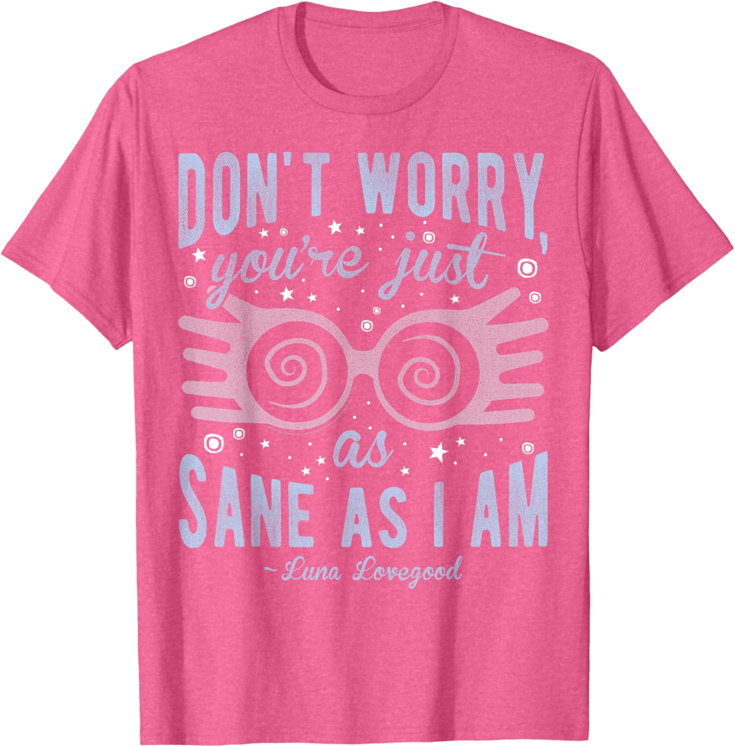 Harry Potter Luna Lovegood T-Shirt You're Just As Sane As I Am Black - 9