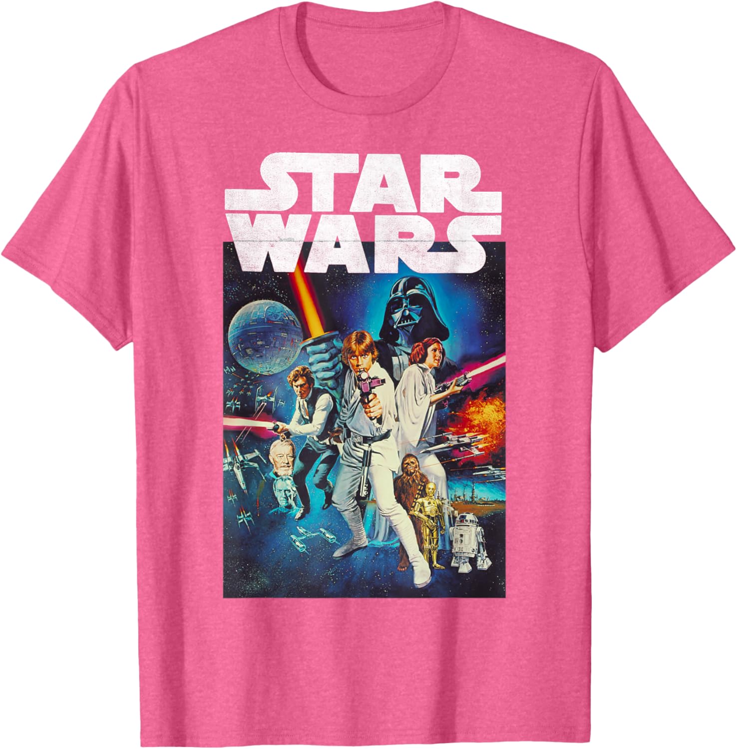 Star Wars Vintage Cast Poster T-Shirt for Disney Fans and Collectors - 6