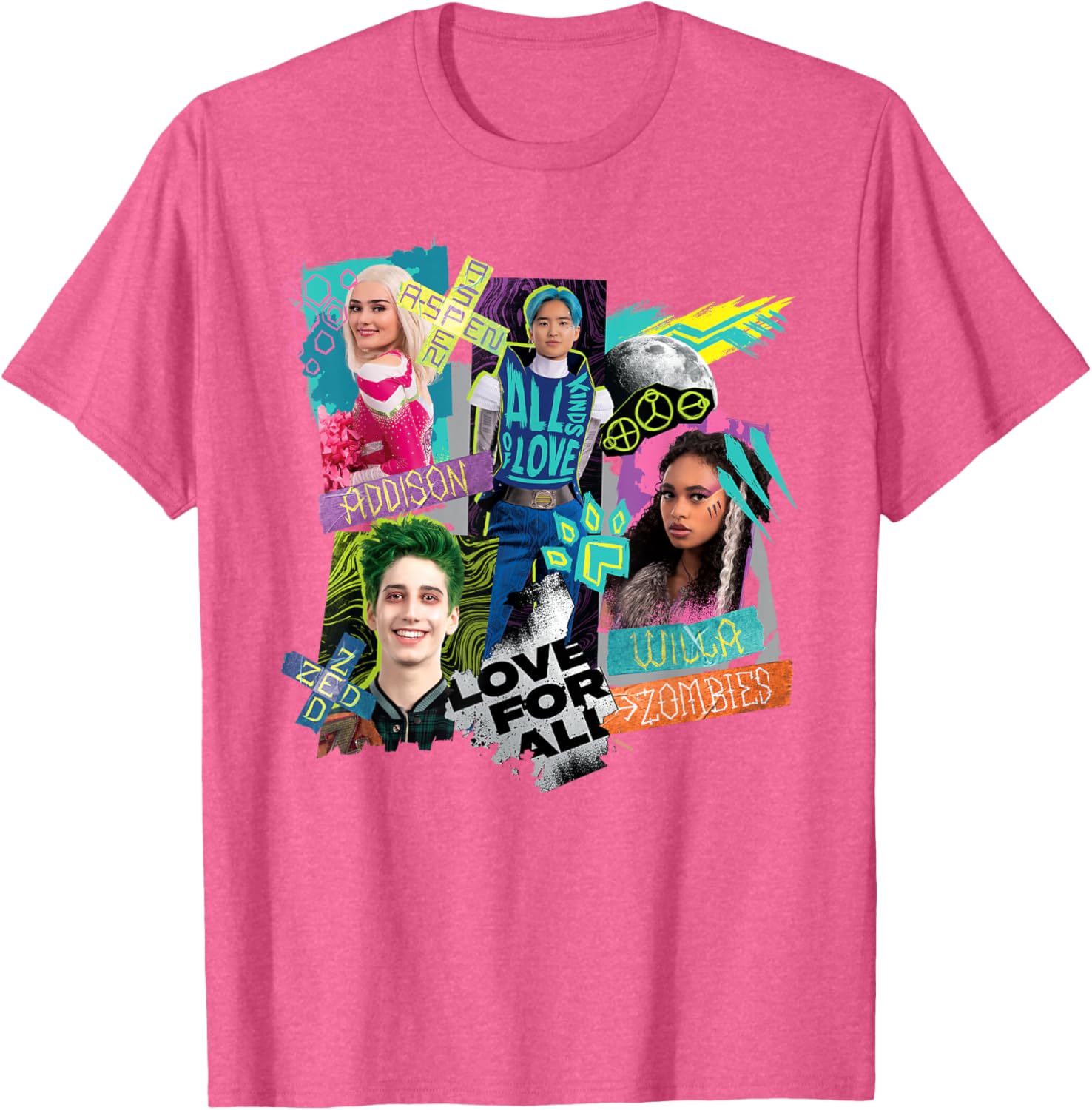 Disney Channel Zombies 3 Love for All T-Shirt for Kids and Teens - 24