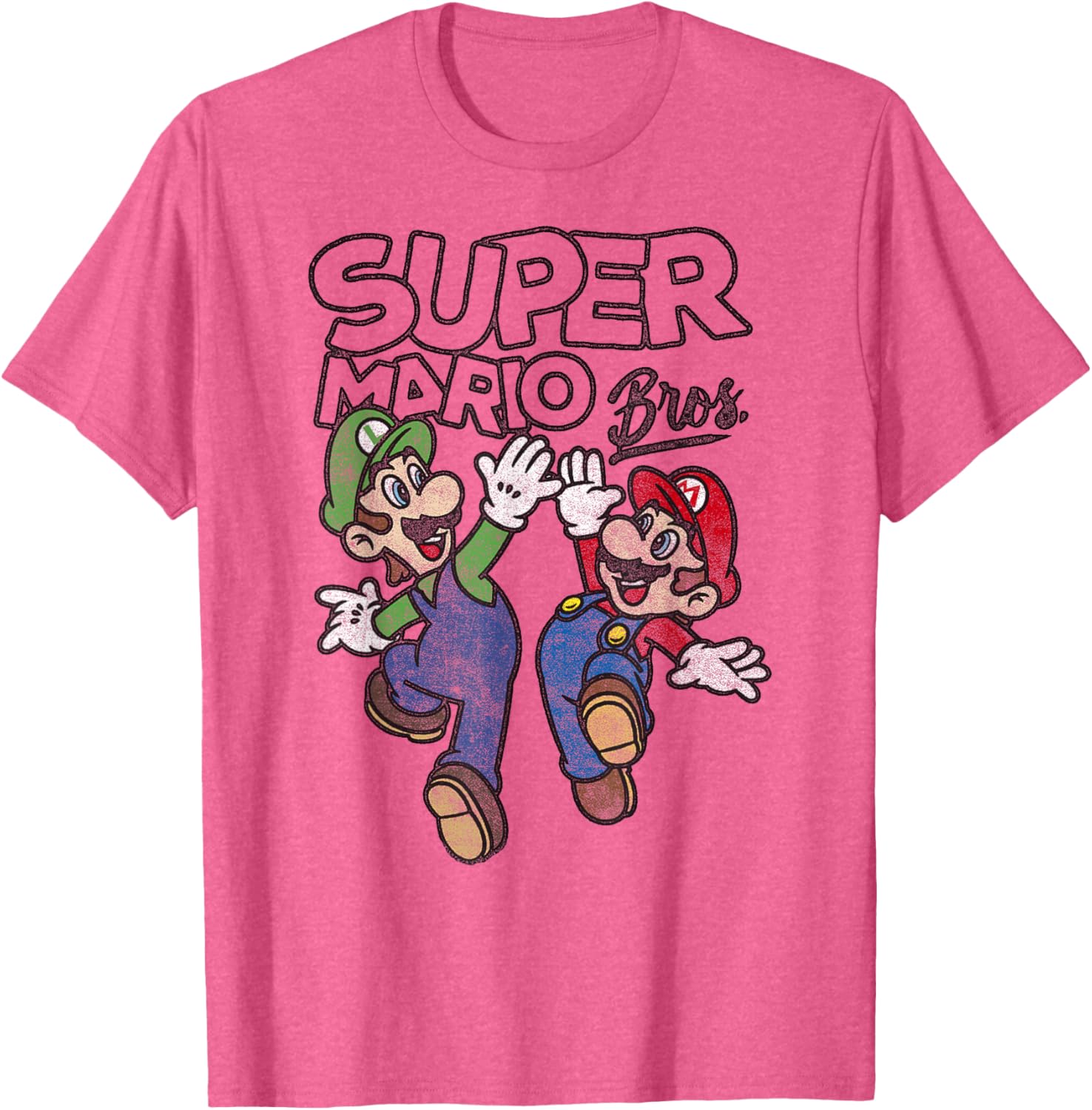 Super Mario Bros Luigi and Mario High Five T-Shirt for Fans - 1