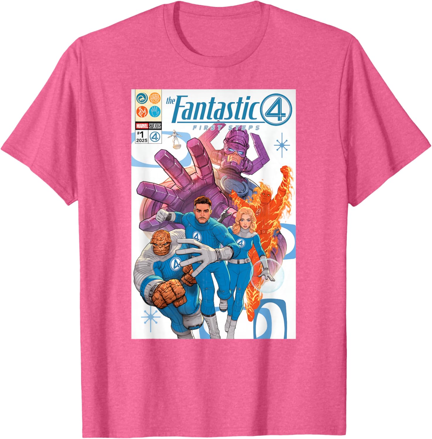 Marvel Fantastic Four Comic Book Cover Art T-Shirt for Fans and Collectors - 4