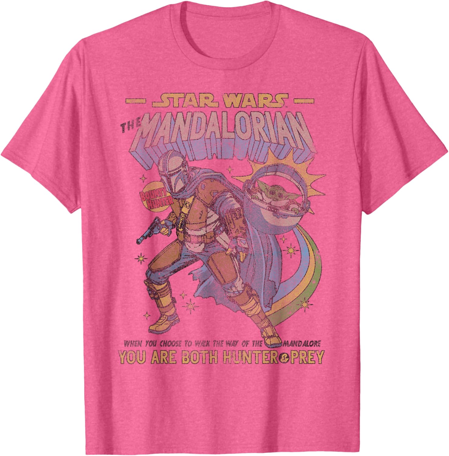 Mandalorian Comic Poster T-Shirt for Star Wars Fans - Stylish Tee Design - 8