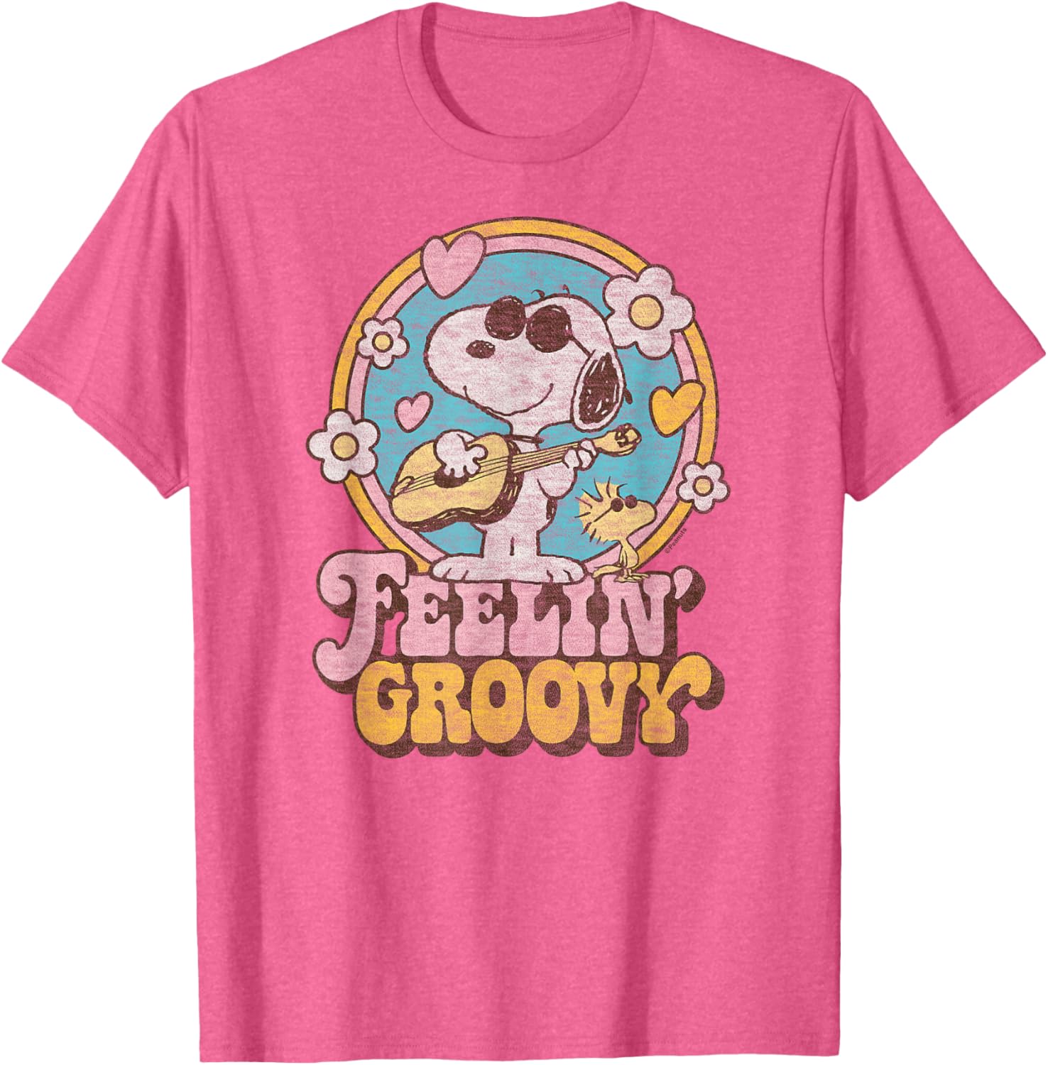 Peanuts Groovy Snoopy and Woodstock T-Shirt for Fun Casual Style - 6