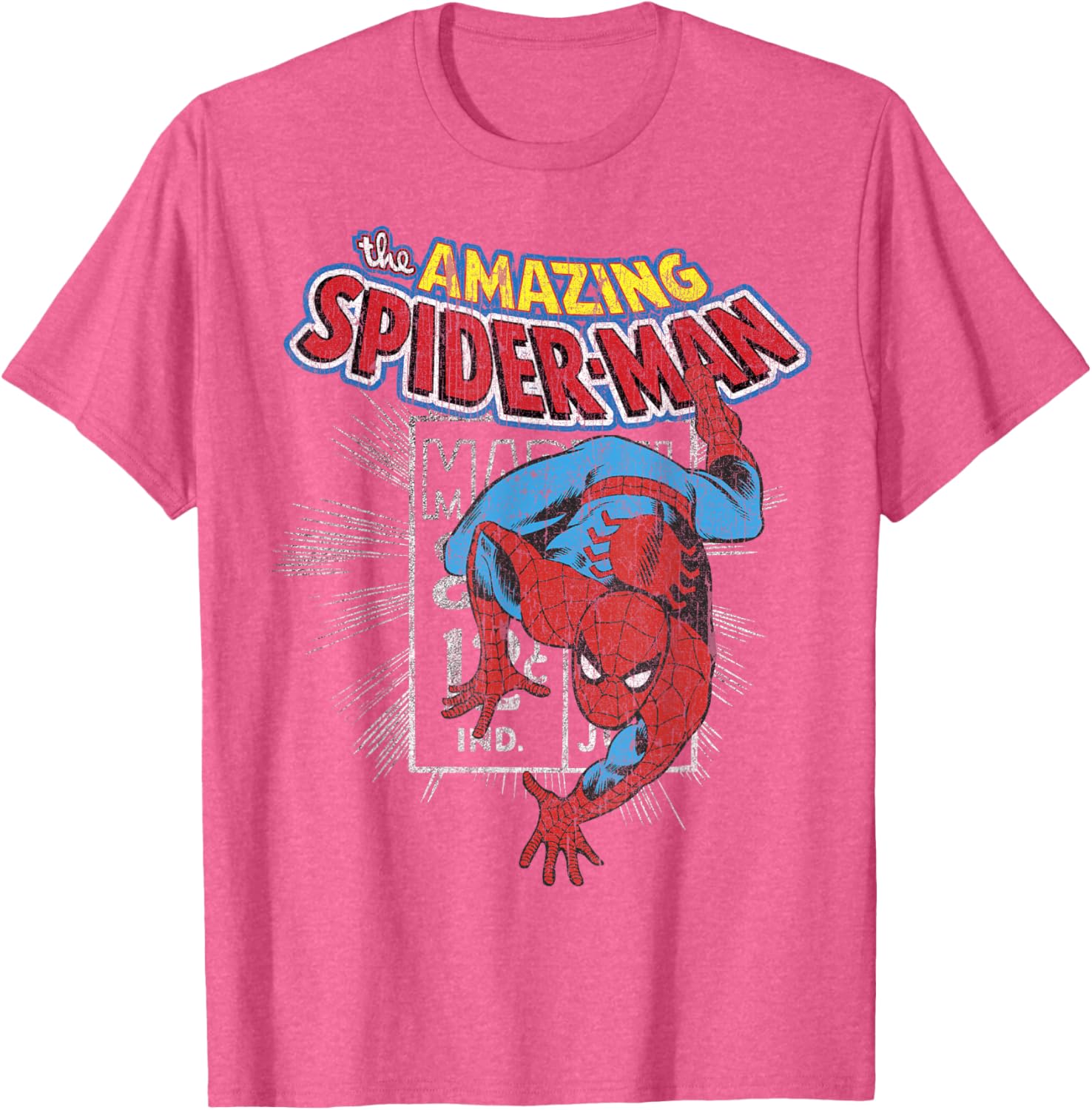 Marvel Amazing Spider-Man Vintage Comic Poster T-Shirt for Fans - 2