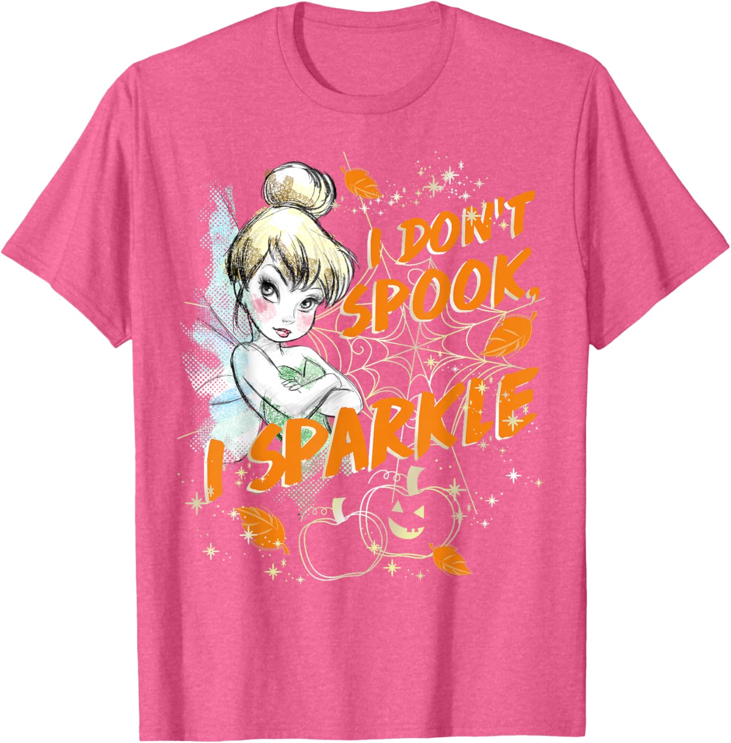 Disney Peter Pan Tinkerbell Halloween Sparkle T-Shirt for Women and Kids - 11