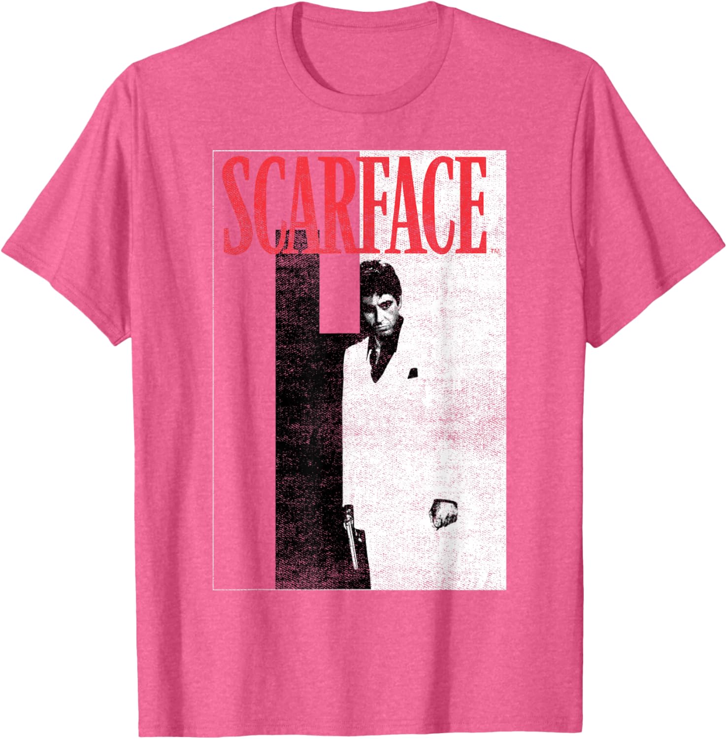 Scarface Distressed Movie Poster T-Shirt for Fans of Classic Cinema - 2