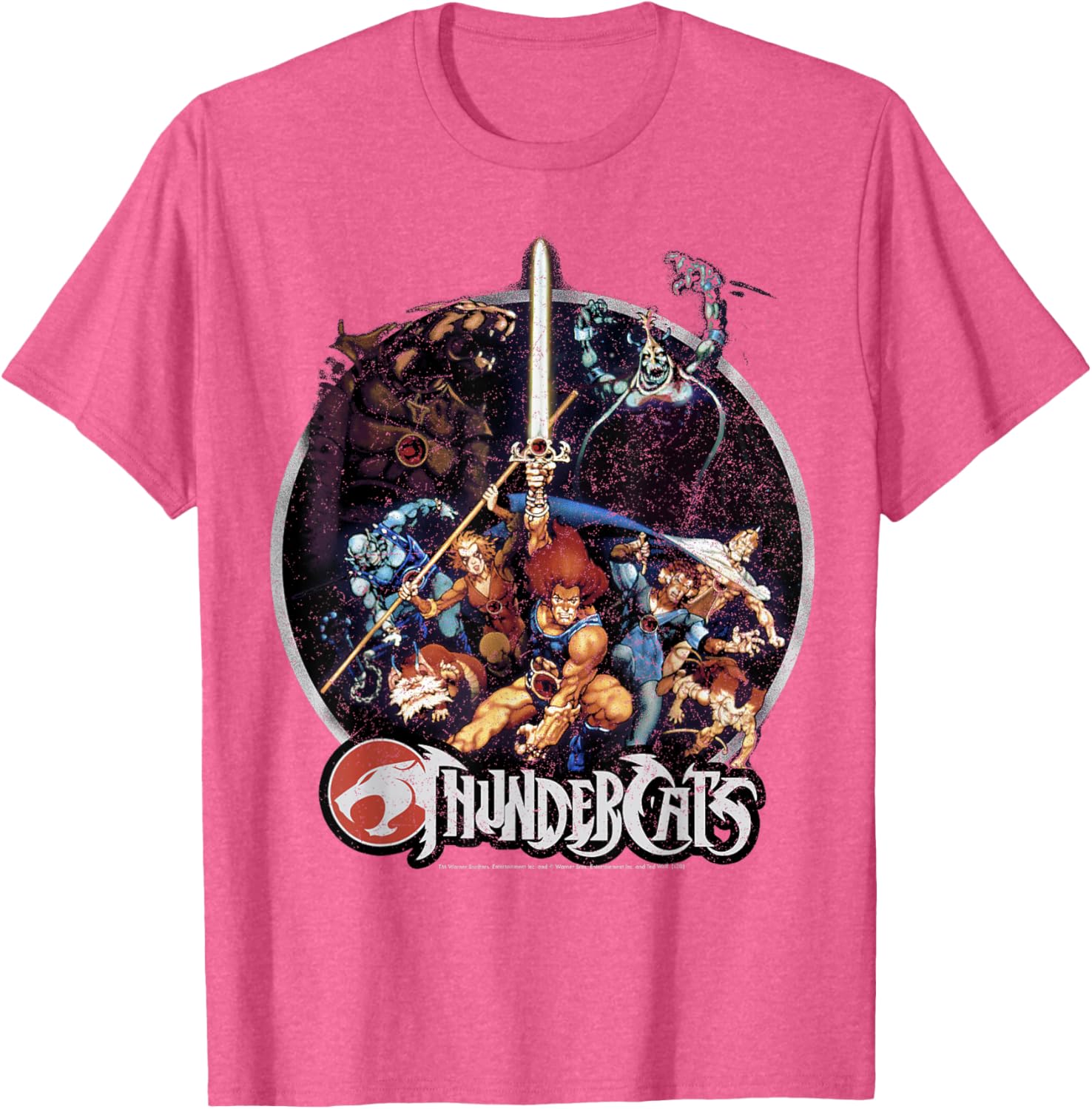 ThunderCats Vintage Circle T-Shirt for Fans of Classic 80s Animation - 6
