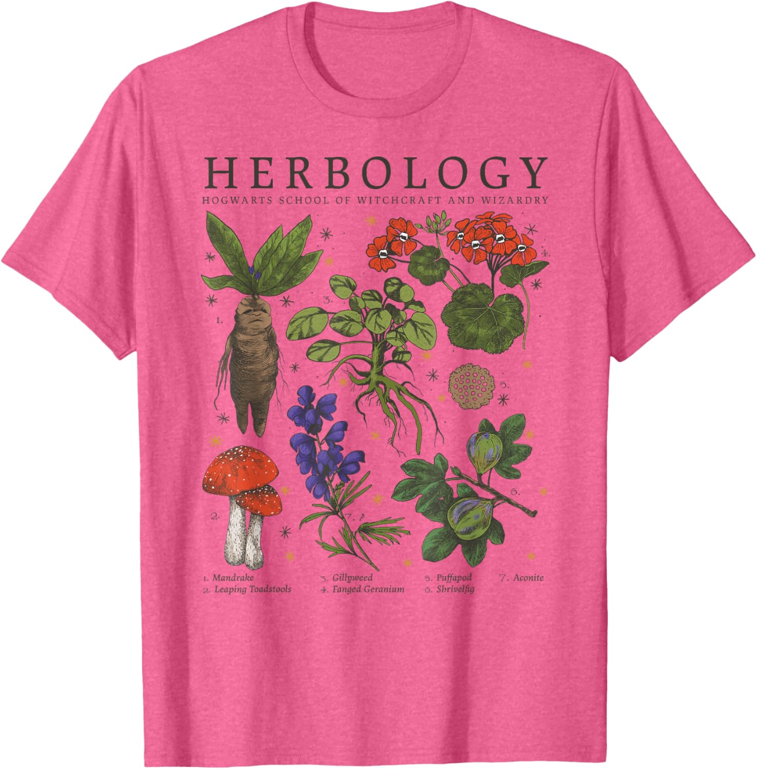 Harry Potter Herbology Vintage Textbook T-Shirt for Plant Lovers - 9