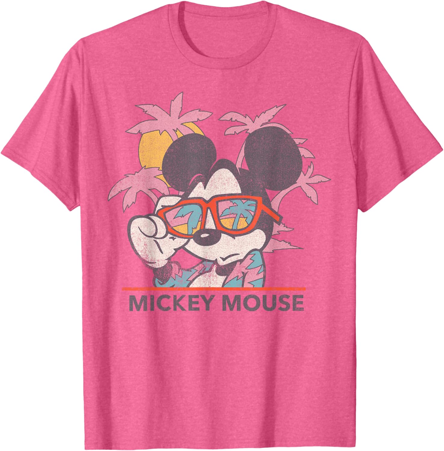 Disney Mickey Mouse Tropical Portrait T-Shirt for Fun Summer Style - 7