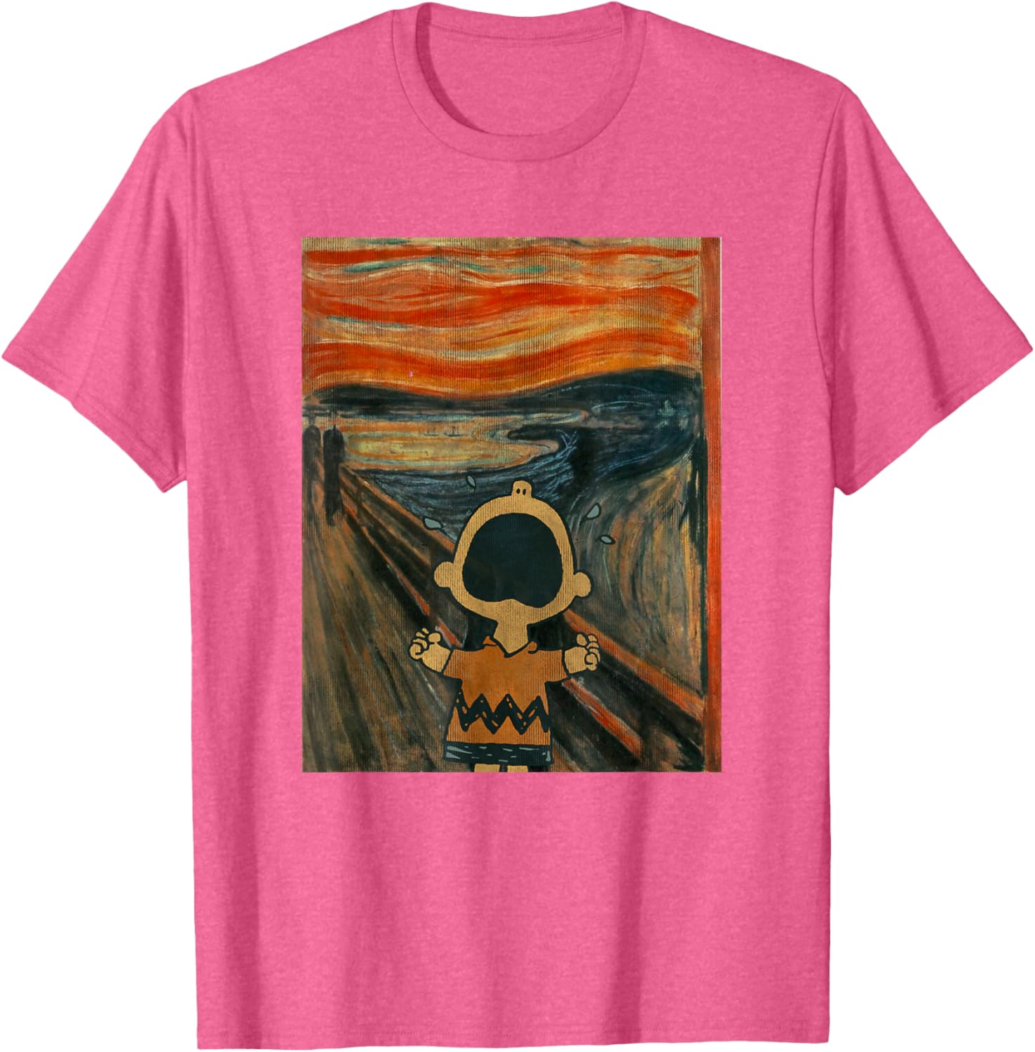 Artsy Peanuts Charlie Brown Scream T-Shirt for Fun Casual Wear - 3