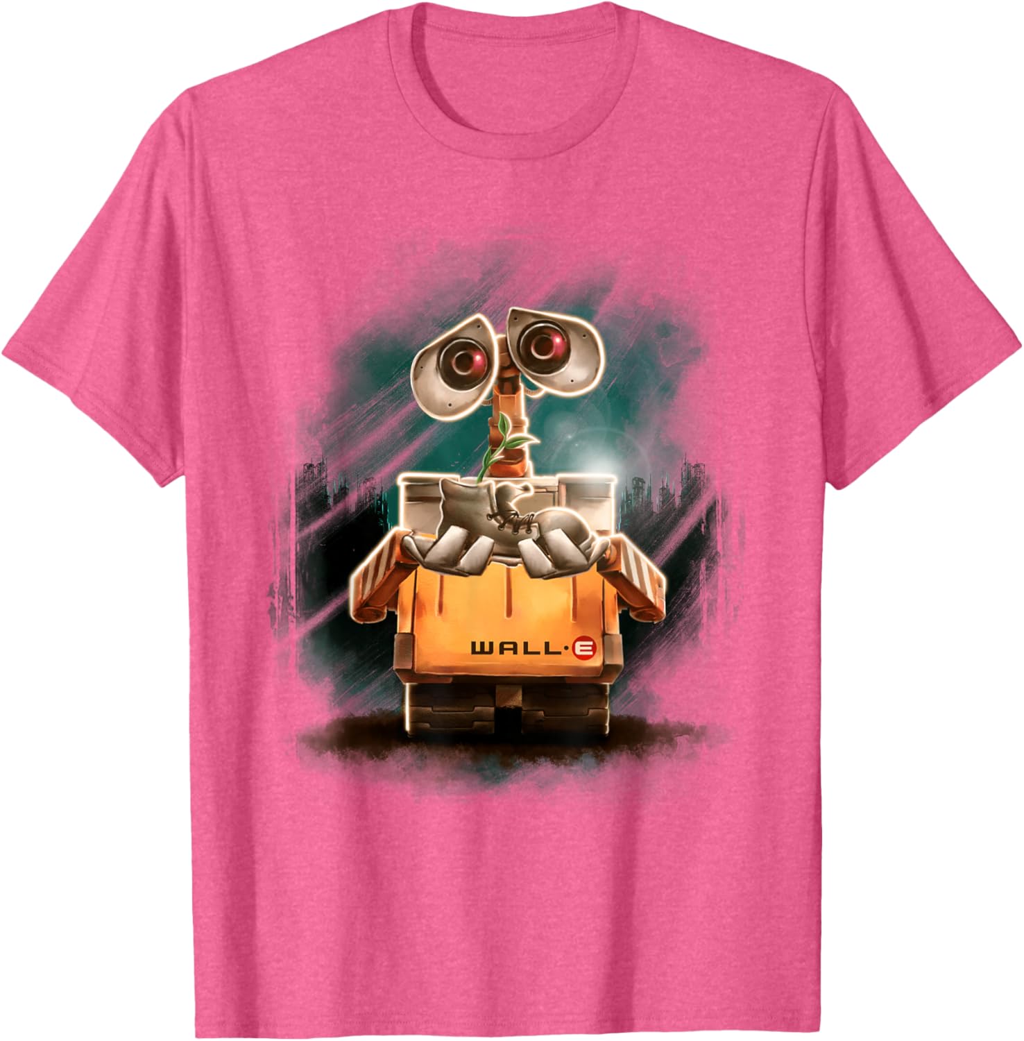 Disney Pixar Wall-E Plant Shoe Night Graphic T-Shirt for Fans - 5