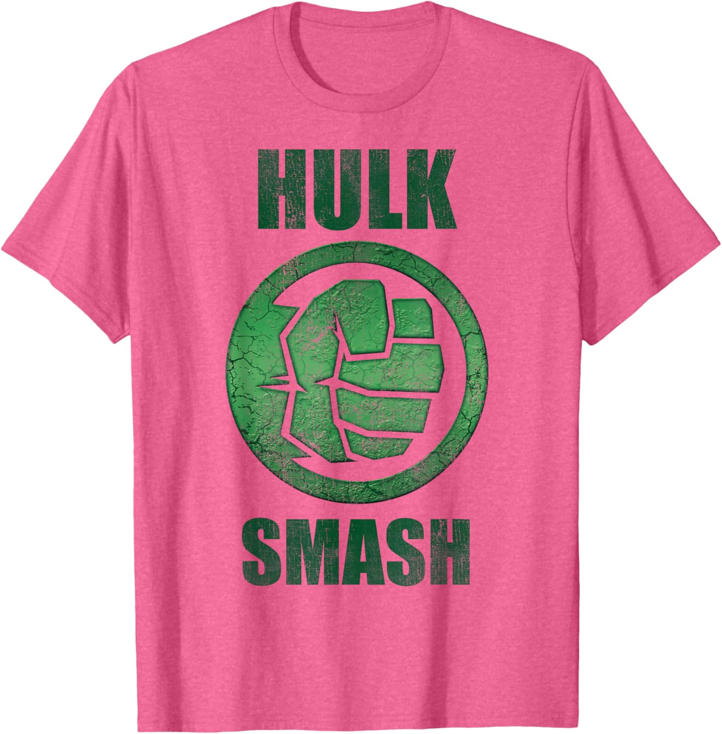 Marvel Hulk Smash Fist Circle Logo Green Stone Poster T-Shirt for Fans - 10