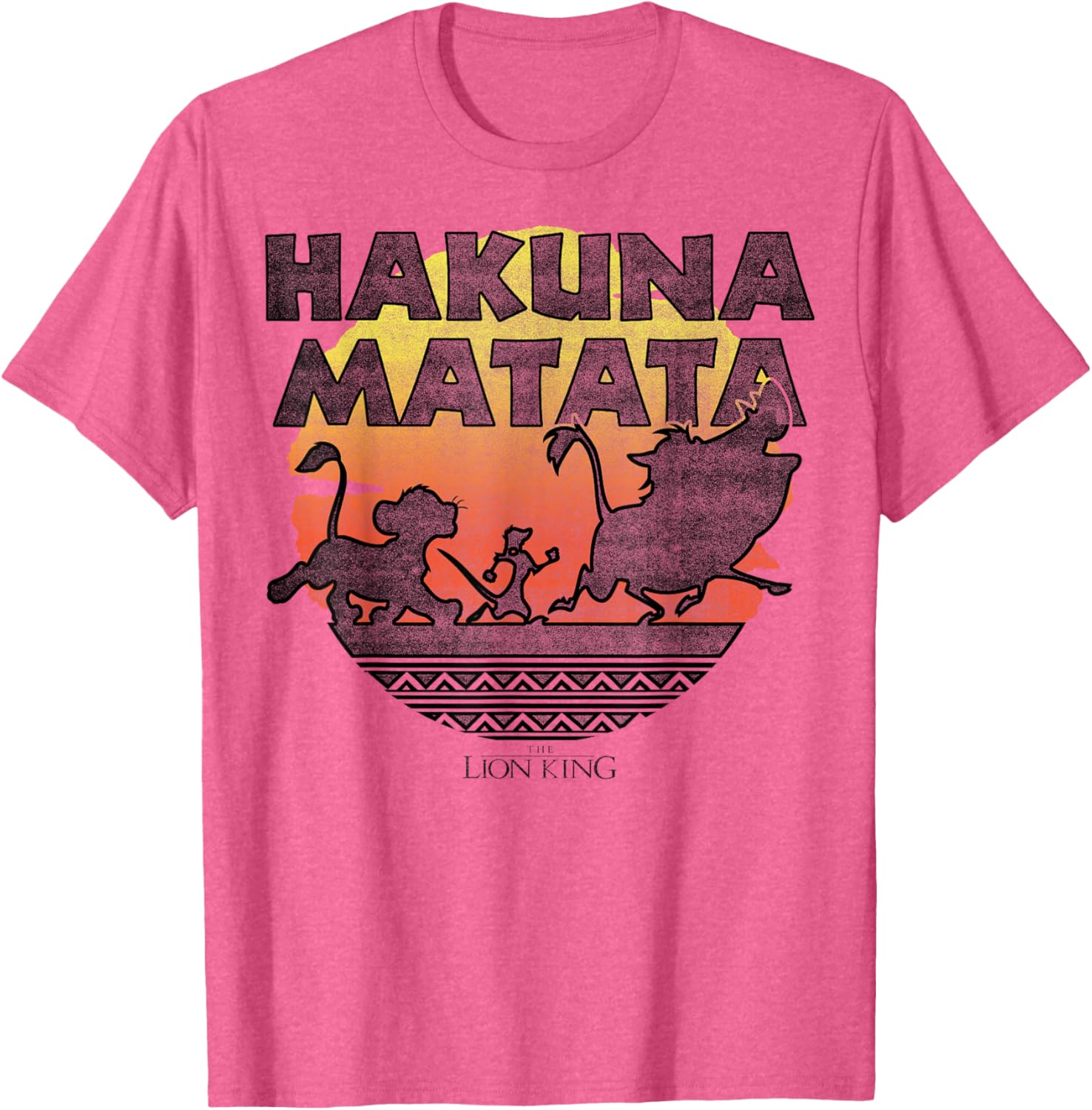 Disney The Lion King Hakuna Matata Sunset Silhouette T-Shirt for Fans - 1
