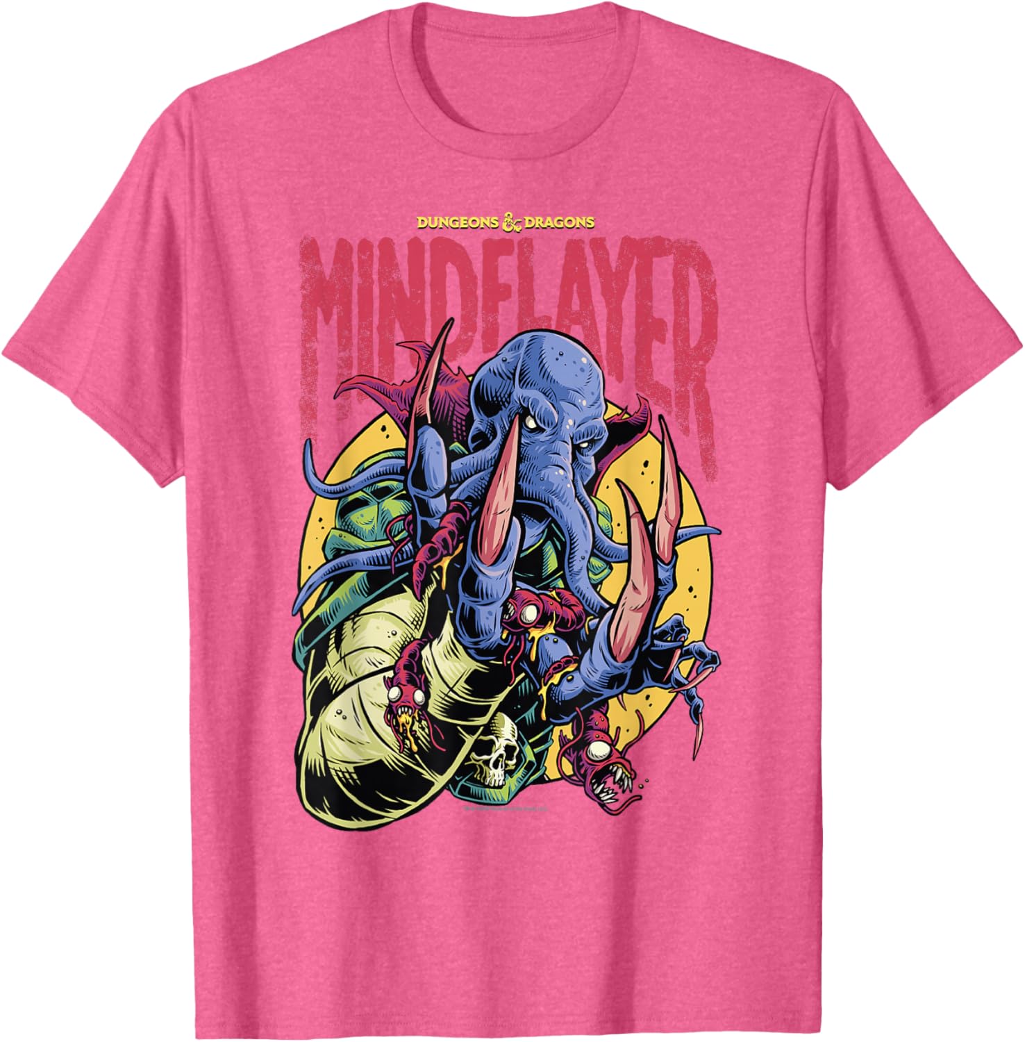 Dungeons and Dragons Mindflayer Logo T-Shirt for RPG Fans and Gamers - 1