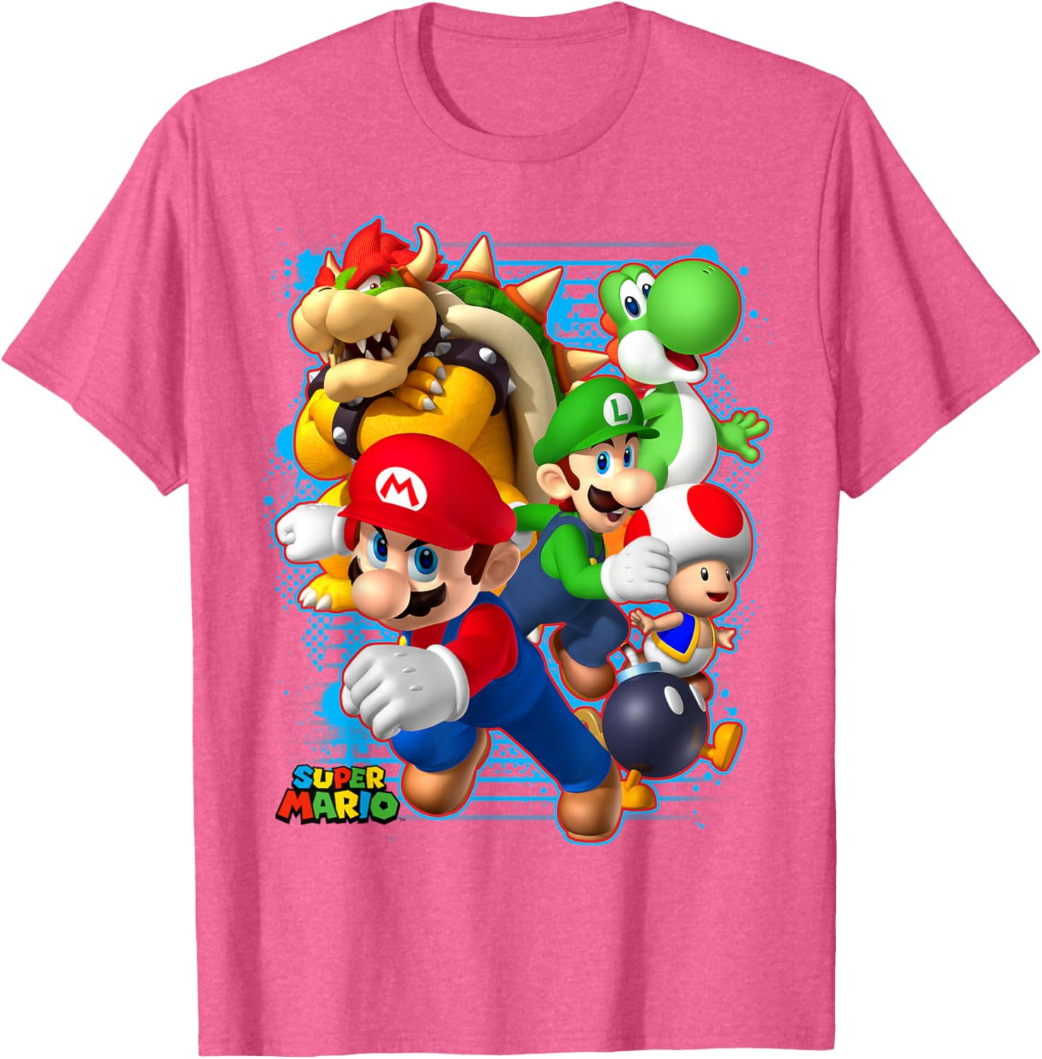 Nintendo Super Mario Luigi Bowser Spray Paint T-Shirt for Gamers - 5
