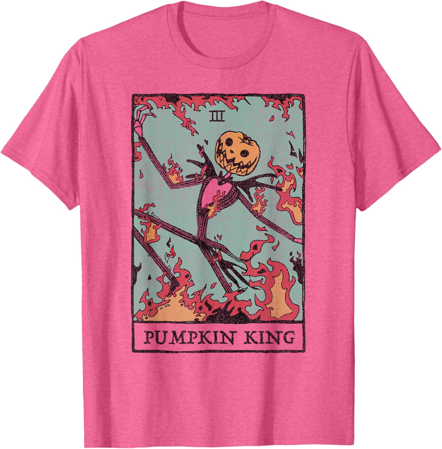 Disney Nightmare Before Christmas Pumpkin King Tarot T-Shirt for Fans - 4