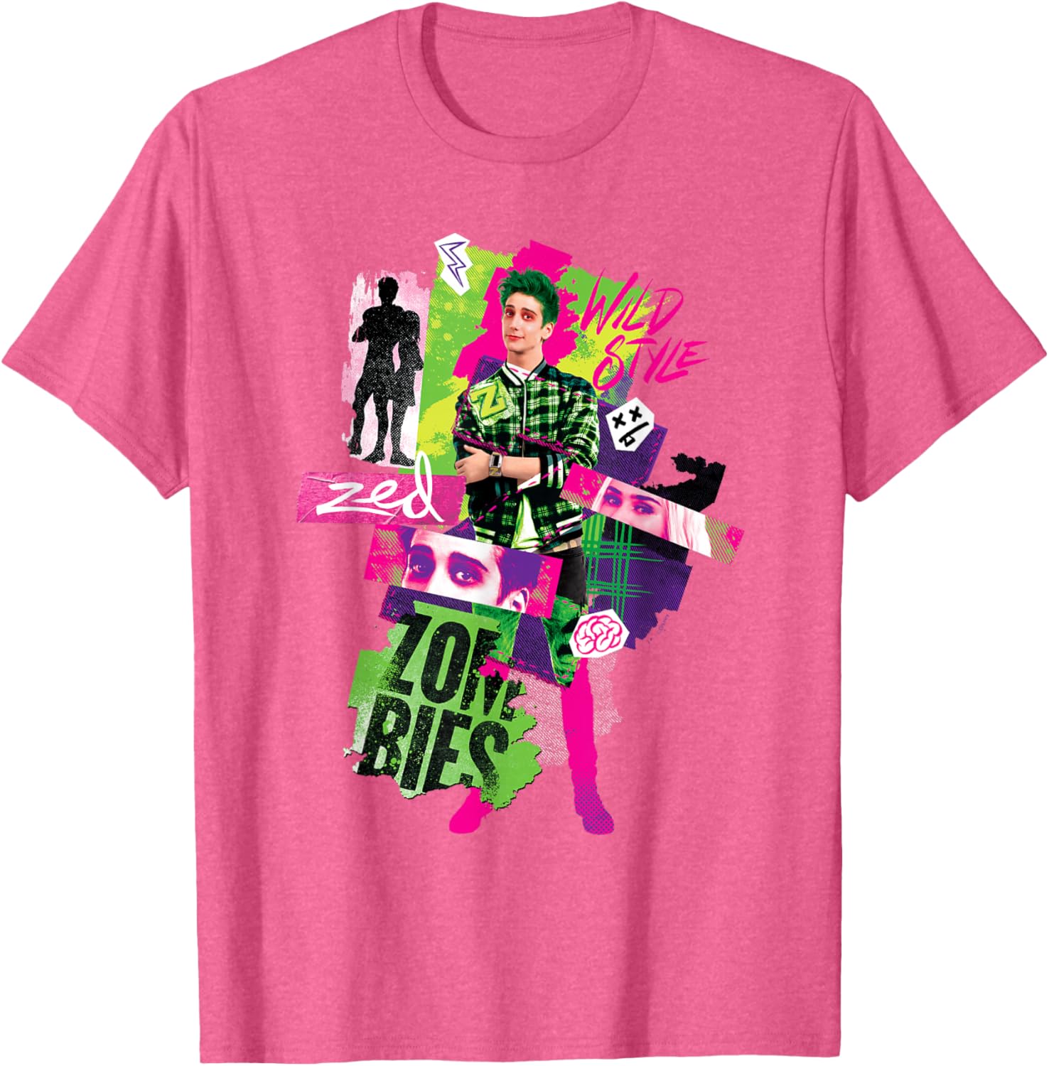 Disney Zombies 3 Zed Wild Style T-Shirt Perfect for Young Fans - 7