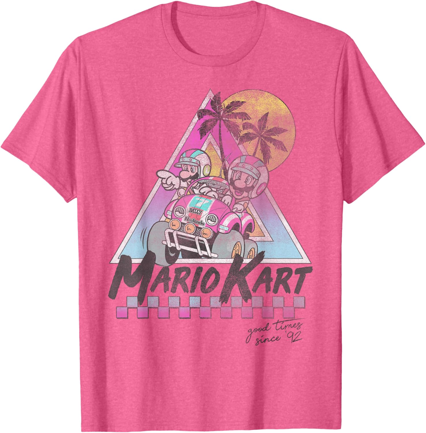 Vintage Mario Kart Mario and Luigi T-Shirt for Gamers Since 92 - 8