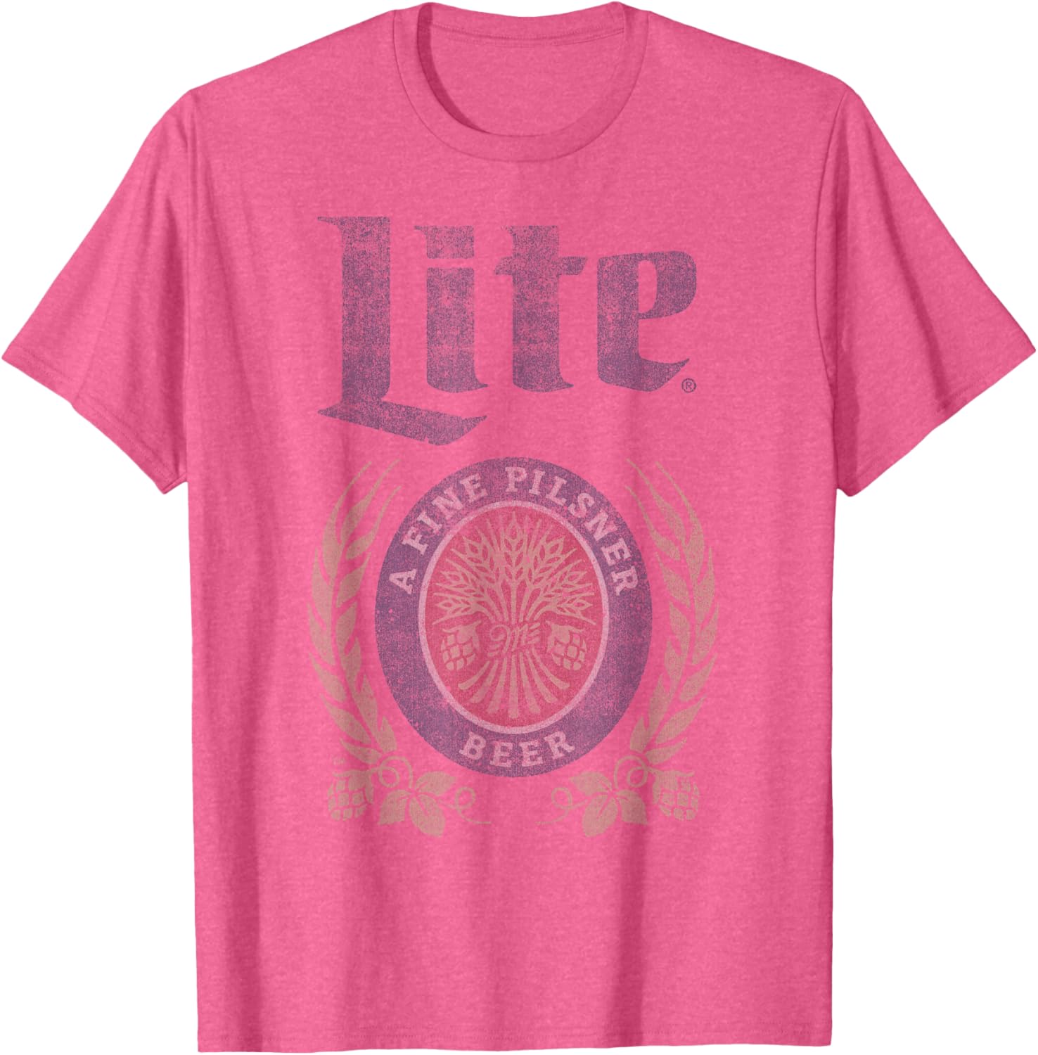 Coors Miller Lite Fine Pilsner Logo T-Shirt for Casual Style Fans - 6