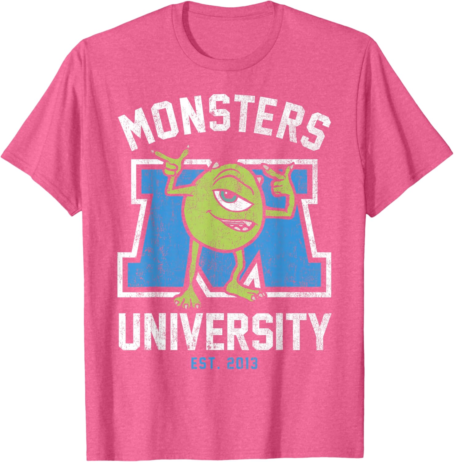Disney Pixar Monsters University Mike Logo T-Shirt for Fans and Students - 9