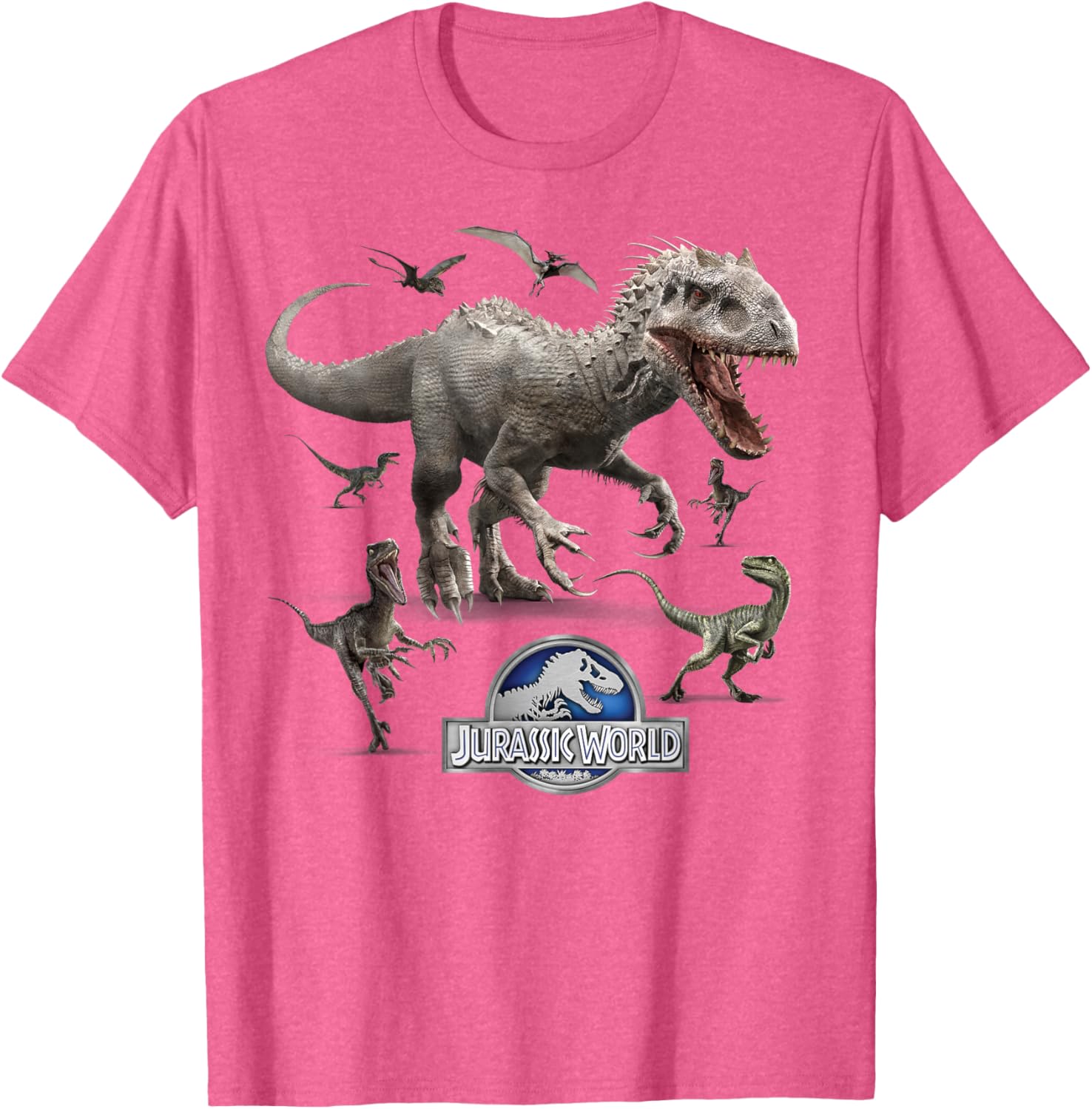 Jurassic World Indominus Rex Raptor Run T-Shirt for Dino Fans - 3