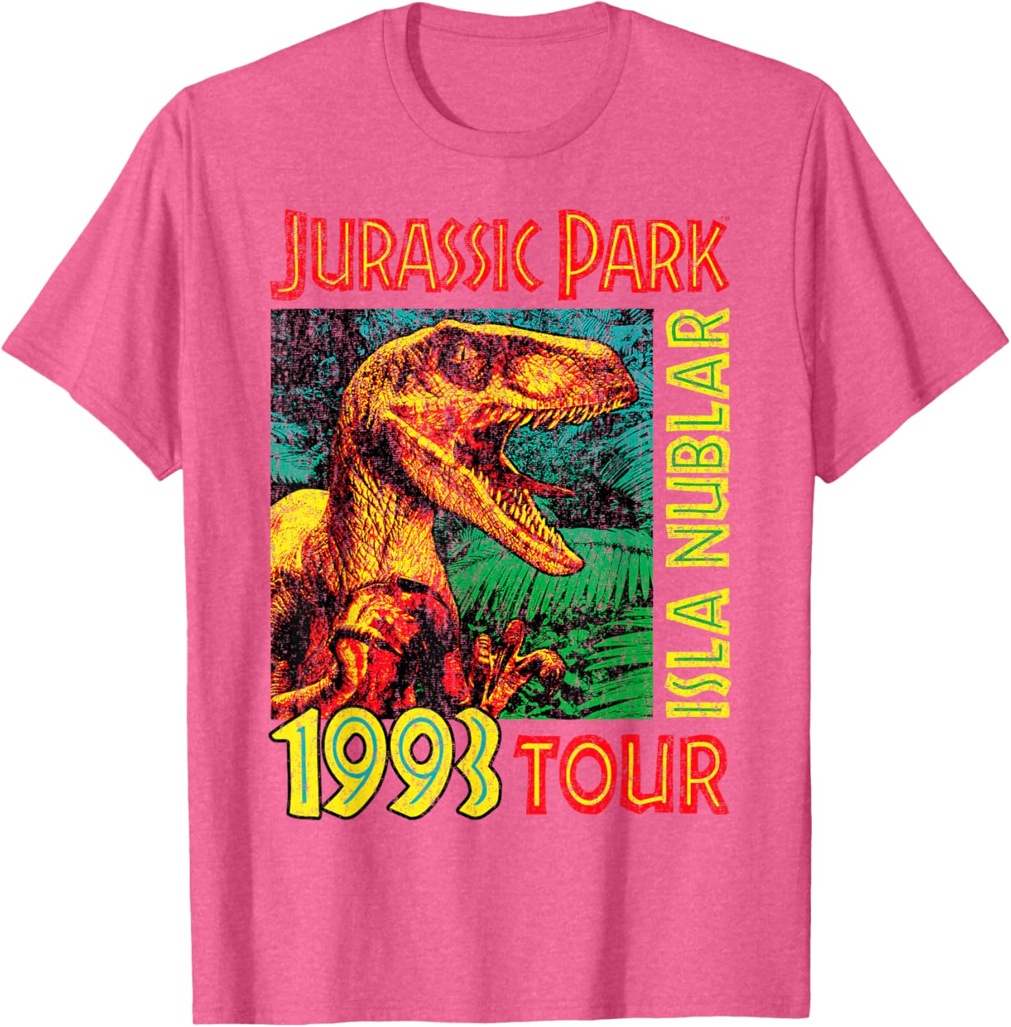 Jurassic Park Isla Nublar 1993 Tour Poster T-Shirt for Fans - 9