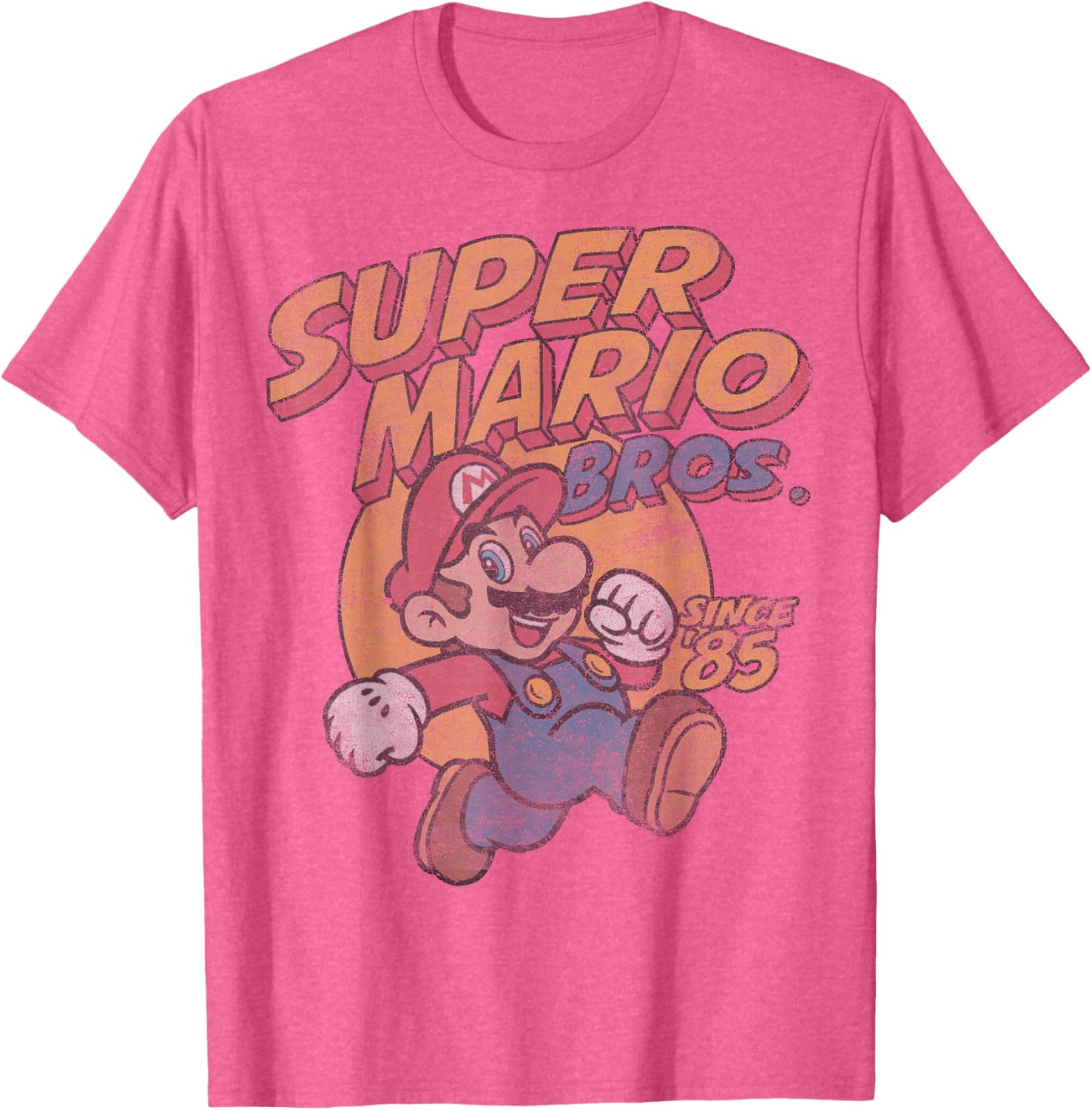 Super Mario Bros Since 85 Vintage Poster T-Shirt for Gaming Fans - 9