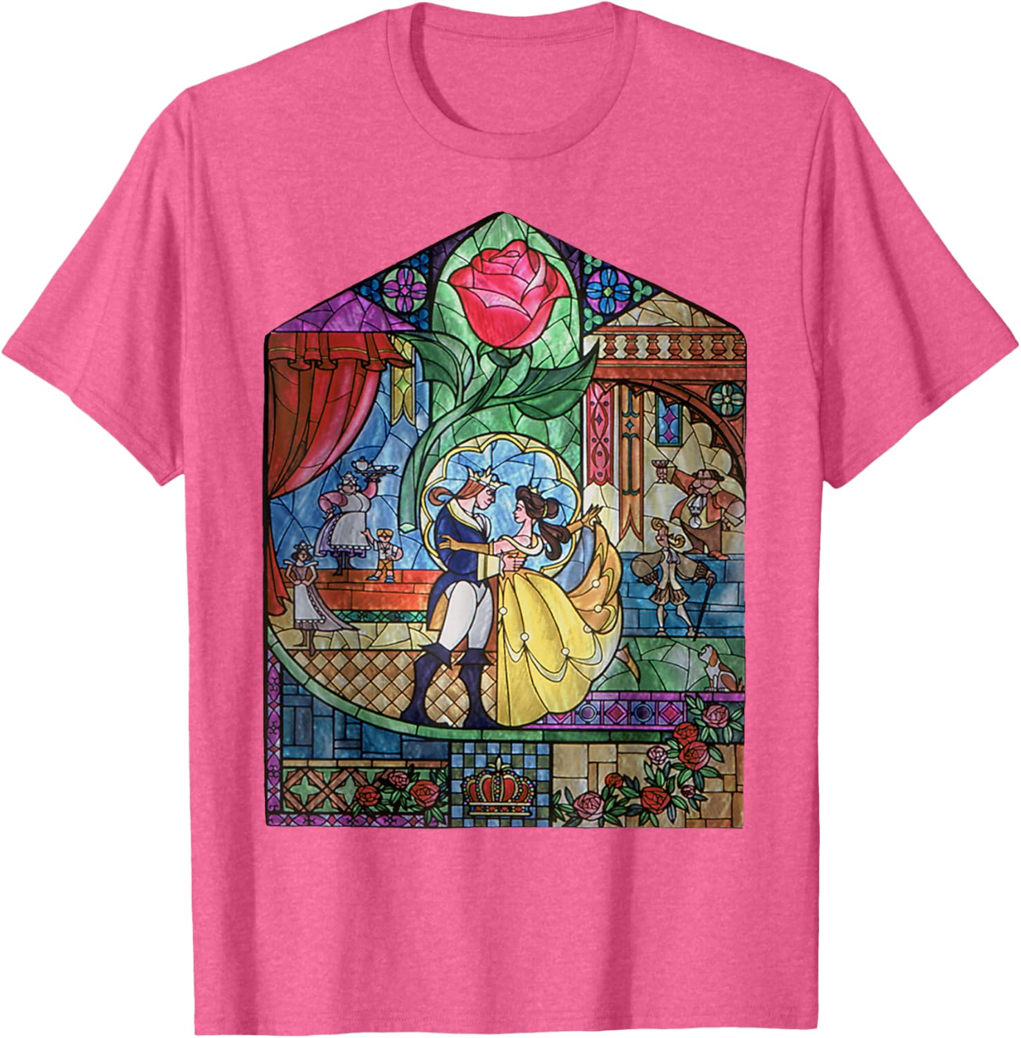Disney Beauty and the Beast Enchanted Stained Glass Window T-Shirt - 5