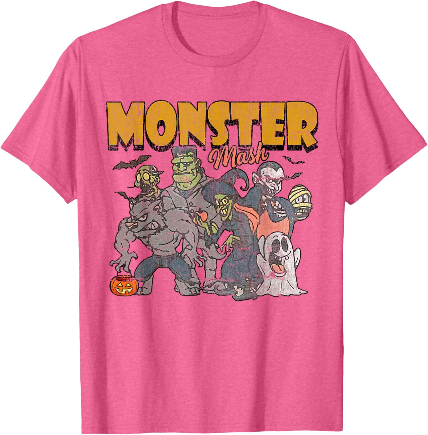 Funny Vintage Ghost Halloween T-Shirt - Monster Mash Design for Spooky Fun - 15