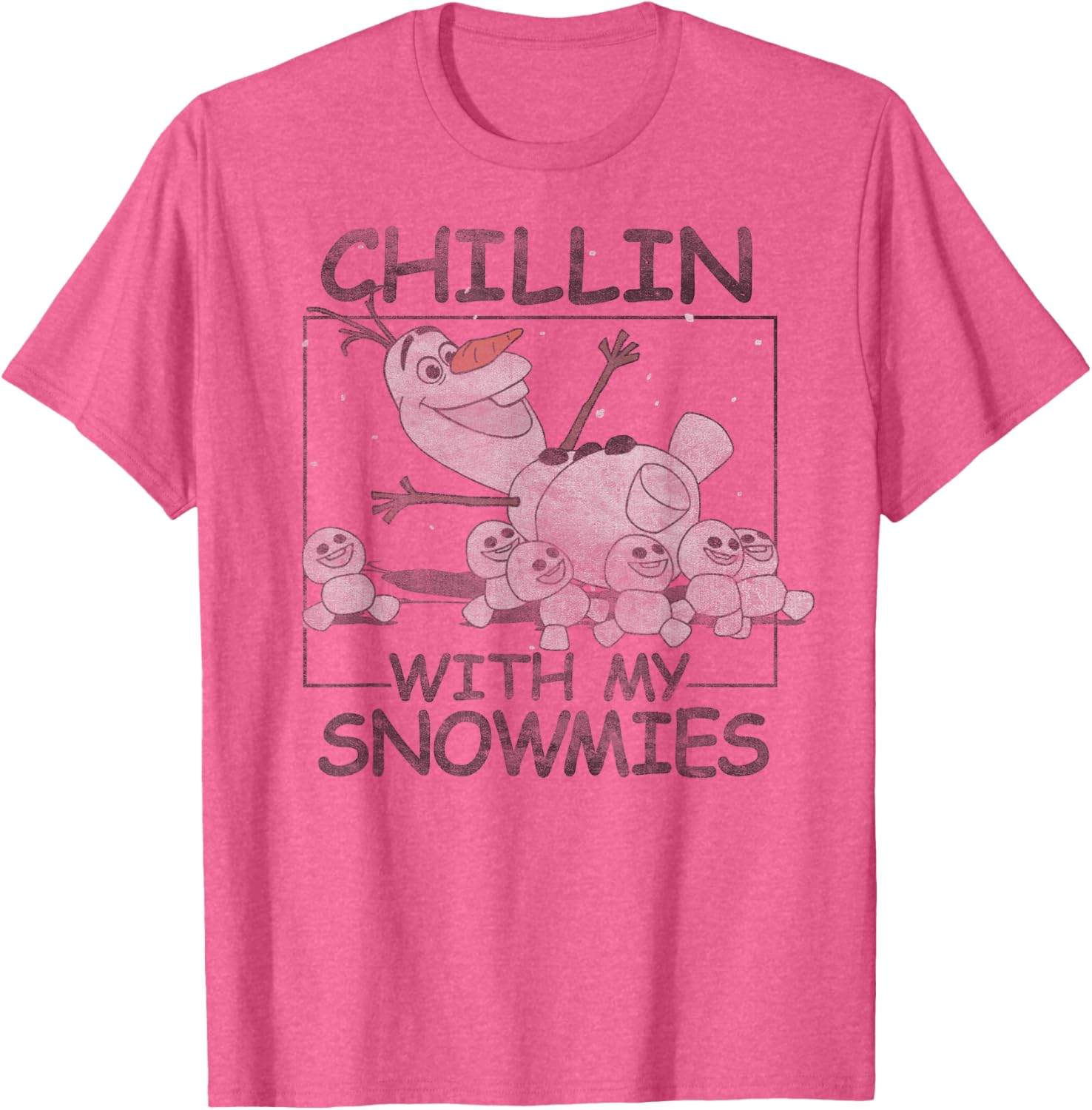 Disney Frozen Olaf Chillin With My Snowmies T-Shirt for Kids and Adults - 4