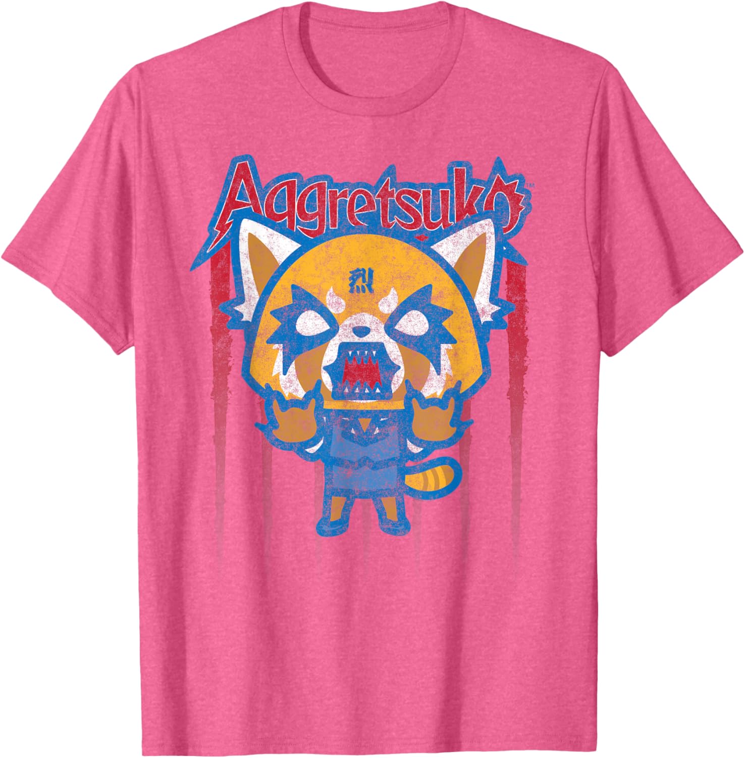 Aggretsuko Red White and Blue Americana T-Shirt for Fun Love and Style - 2