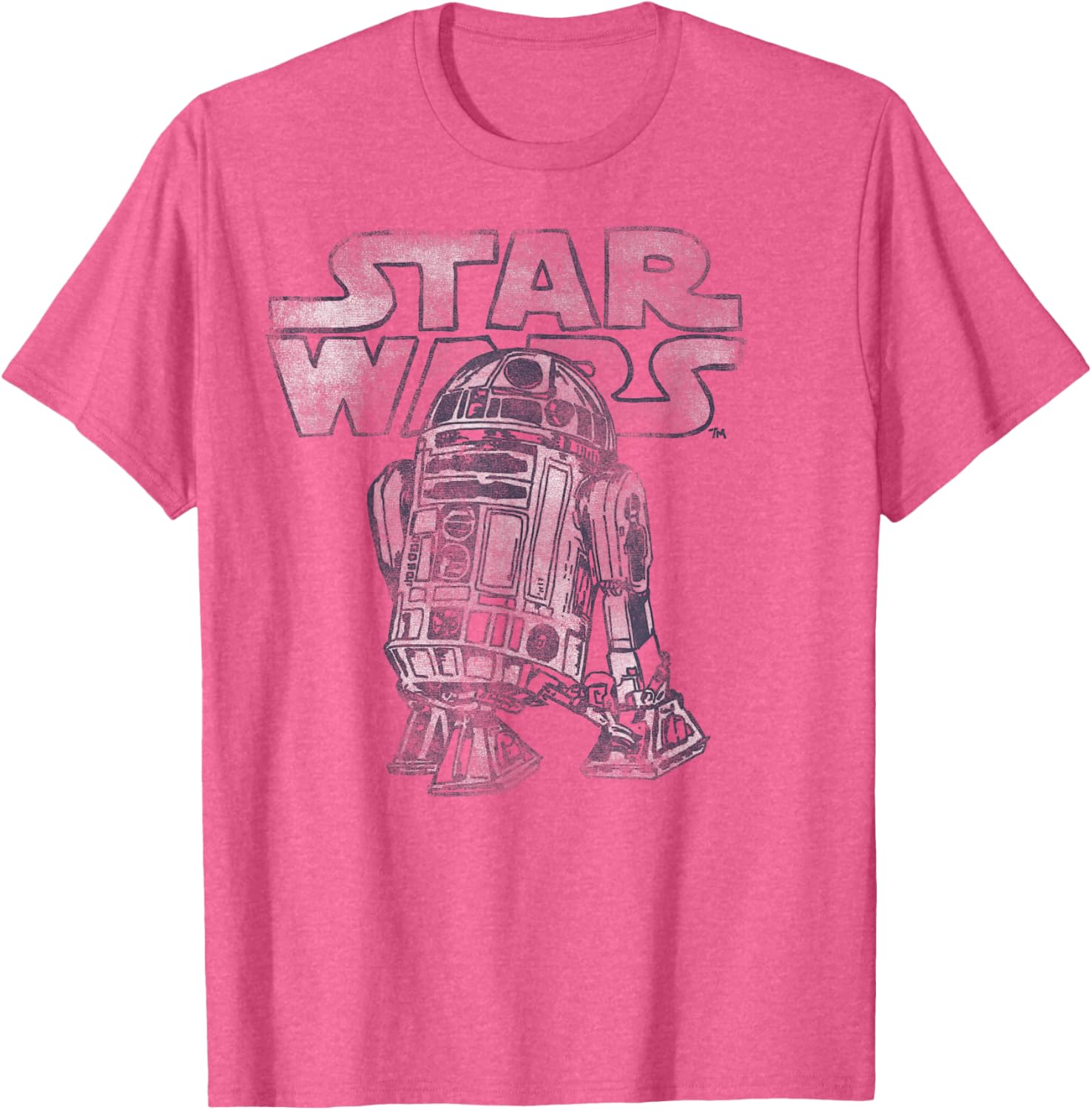 Vintage R2-D2 Distressed T-Shirt for Star Wars Fans - C2 Disney+ Style - 10