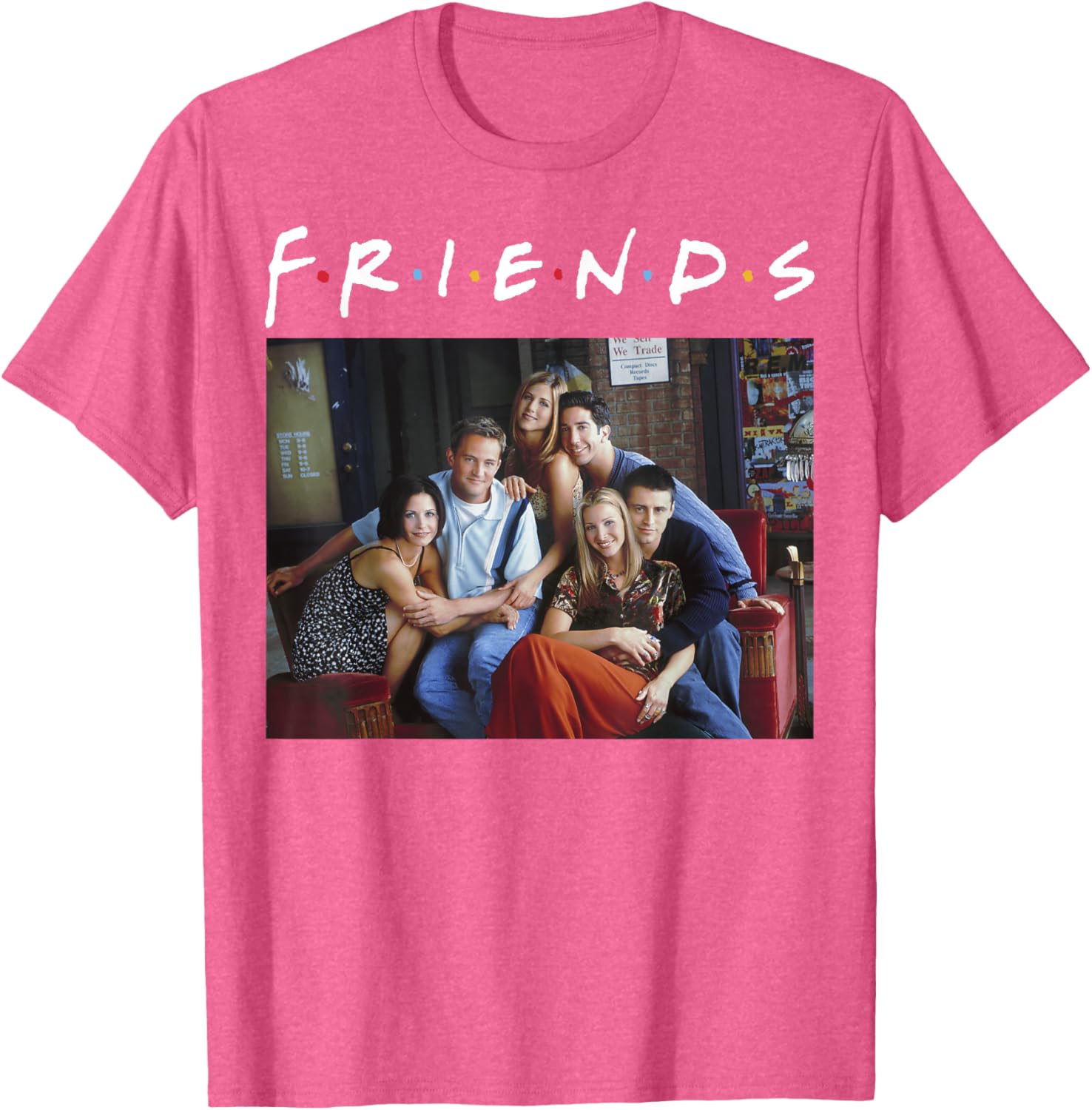 Friends Classic Logo Group Portrait T-Shirt for Fans and Fashionistas - 9