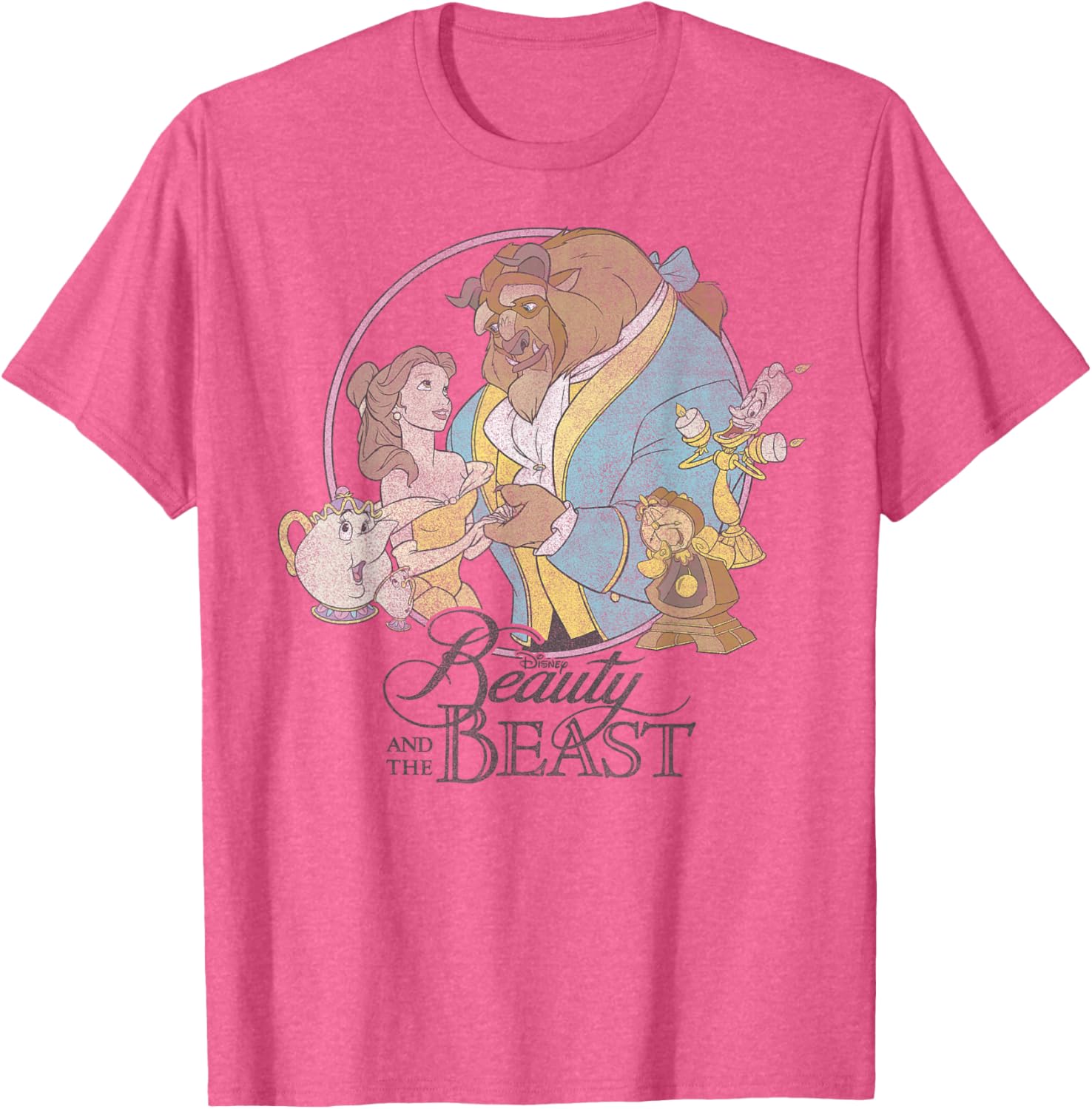 Disney Beauty And The Beast Classic Group Shot T-Shirt for Fans - 5