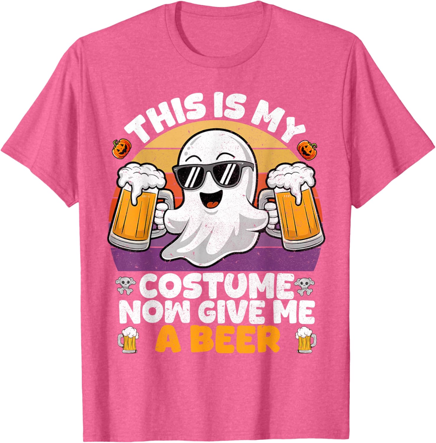 Funny Vintage Boo Halloween Costume T-Shirt for Men and Adults - 27