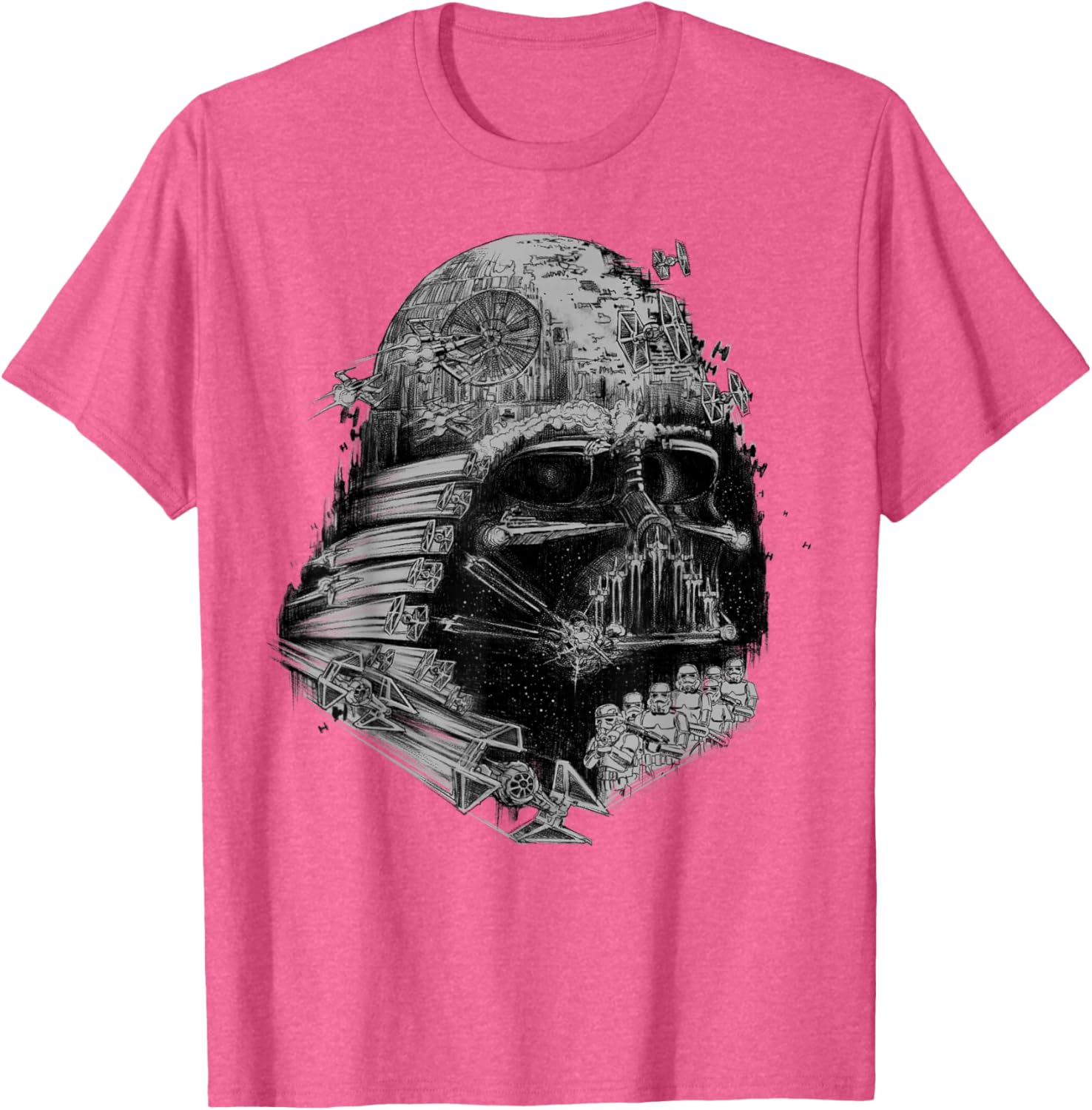Darth Vader Build The Empire Graphic T-Shirt for Star Wars Fans - 9