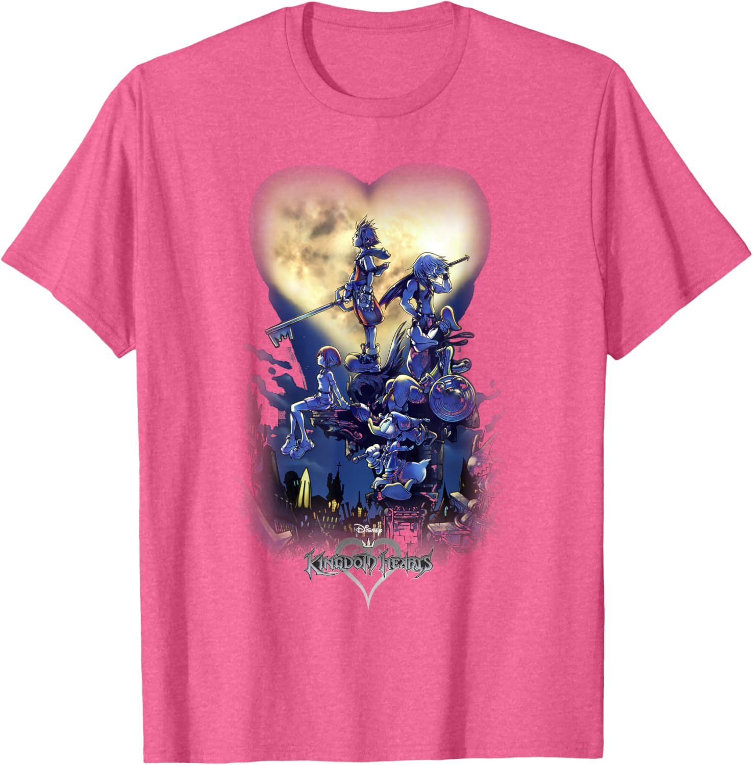 Disney Kingdom Hearts Group Shot Logo T-Shirt for Fans and Gamers - 6