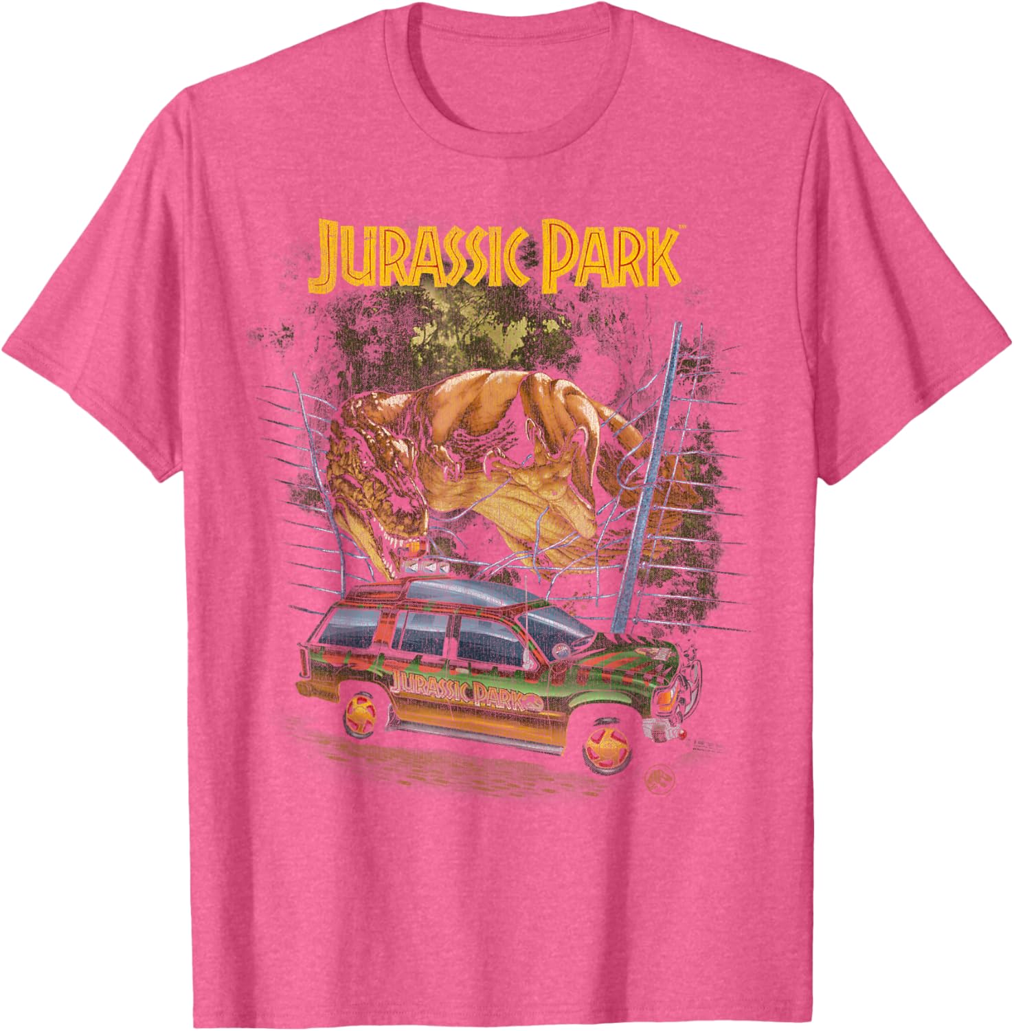 Jurassic Park Vintage T-Rex Break Out Tee for Dinosaur Lovers - 6