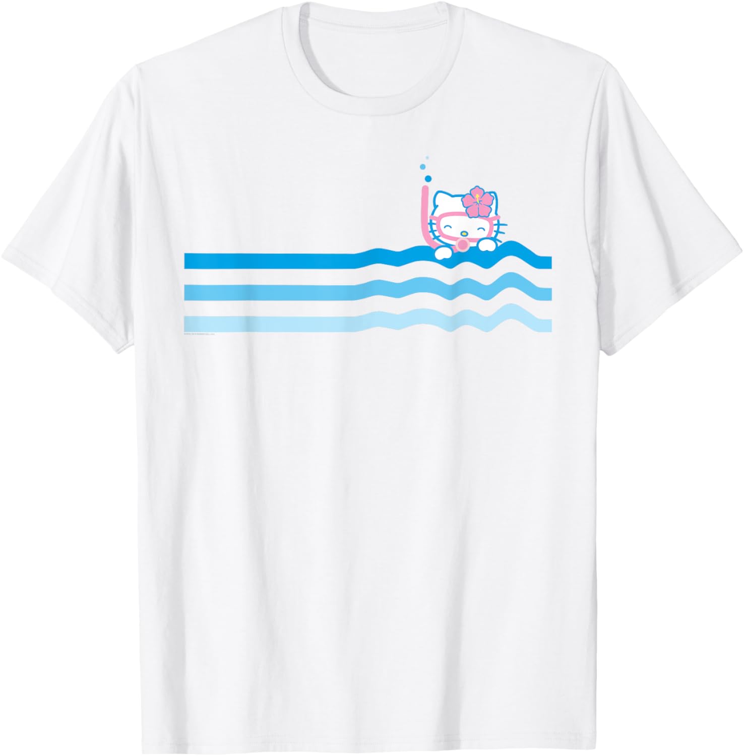 Hello Kitty Beach Scuba Snorkel T-Shirt for Men Women Kids Fun Swim Wear - 14