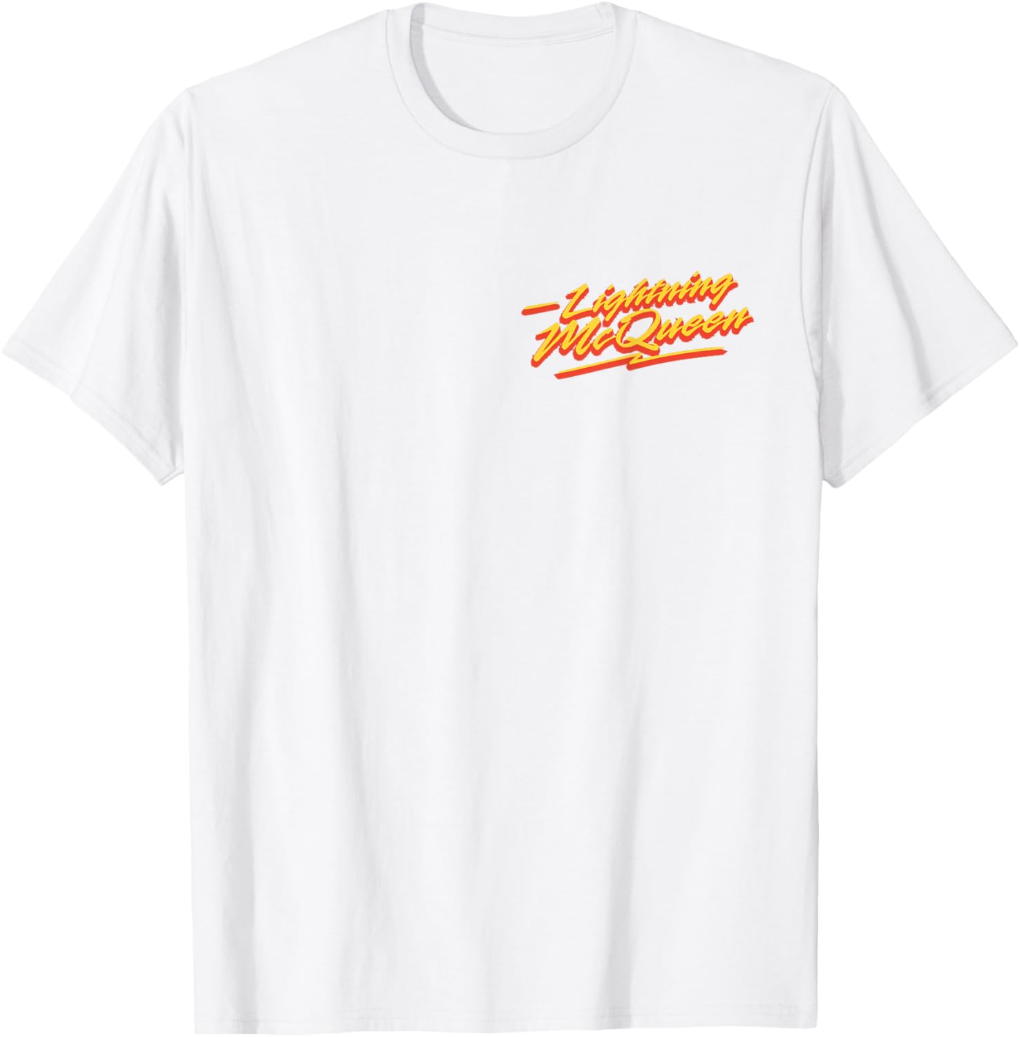 Disney Pixar Cars Lightning McQueen Retro Race Art T-Shirt for Fans - 5