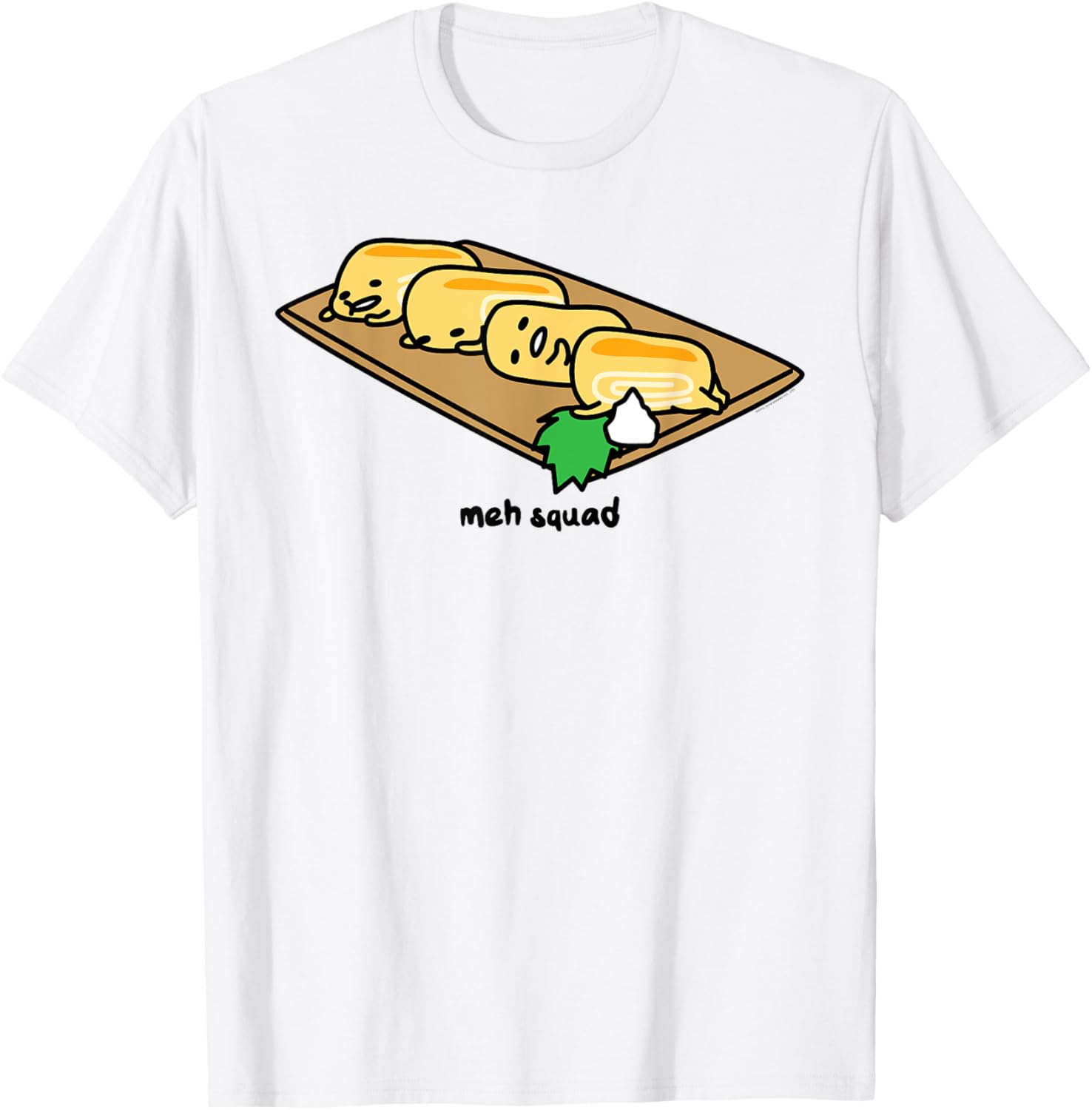 Gudetama Lazy Egg Sushi Tamagoyaki T-Shirt for Fun and Comfort - 8